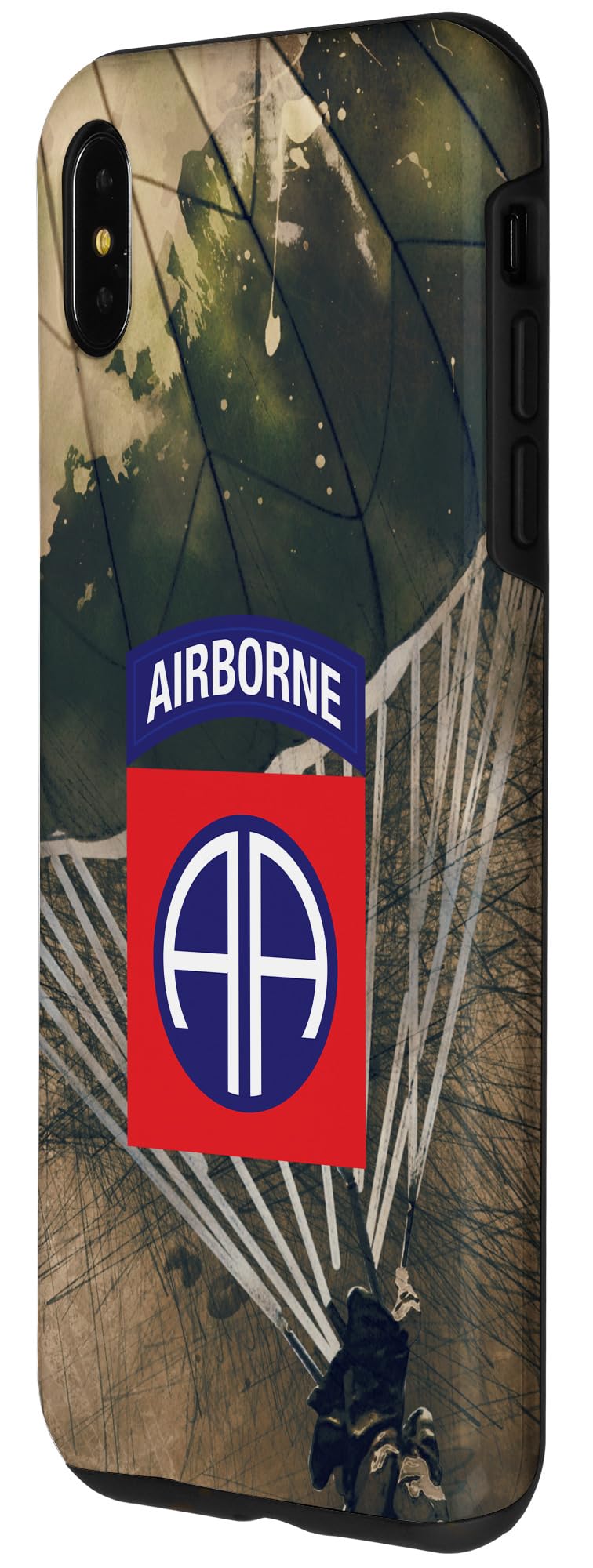 iPhone XS Max 82nd Airborne Division Paratrooper Phone Case - Military Themed Protective Cover for iPhone XS Max - Perfect for Army Veterans, Airborne Enthusiasts & Outdoor Adventures