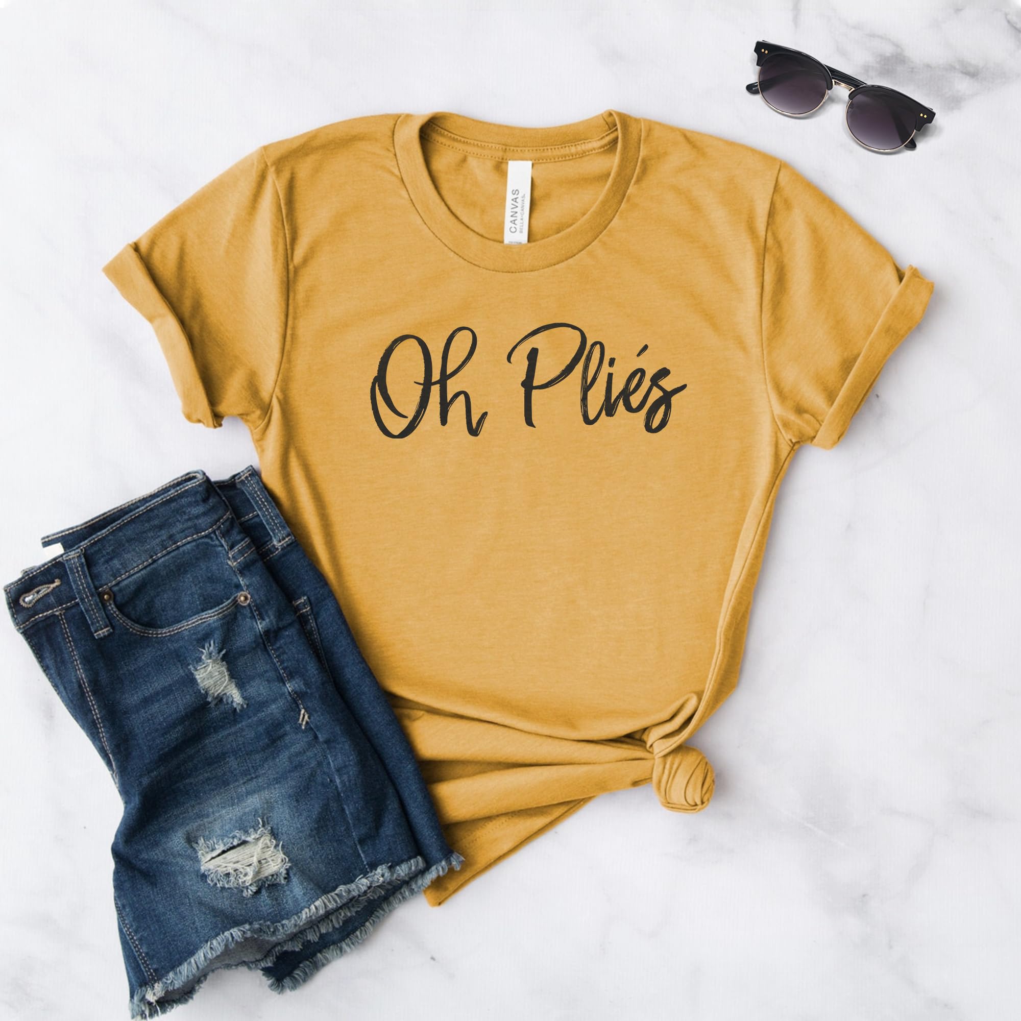 Ballet Dancer T-Shirt - Softstyle Unisex Dance Shirt for Ballerinas & Dancers - Perfect Gift for Dance Lovers - Comfortable Oh Plies Shirt for Ballet Class, Rehearsals & Dance Performances