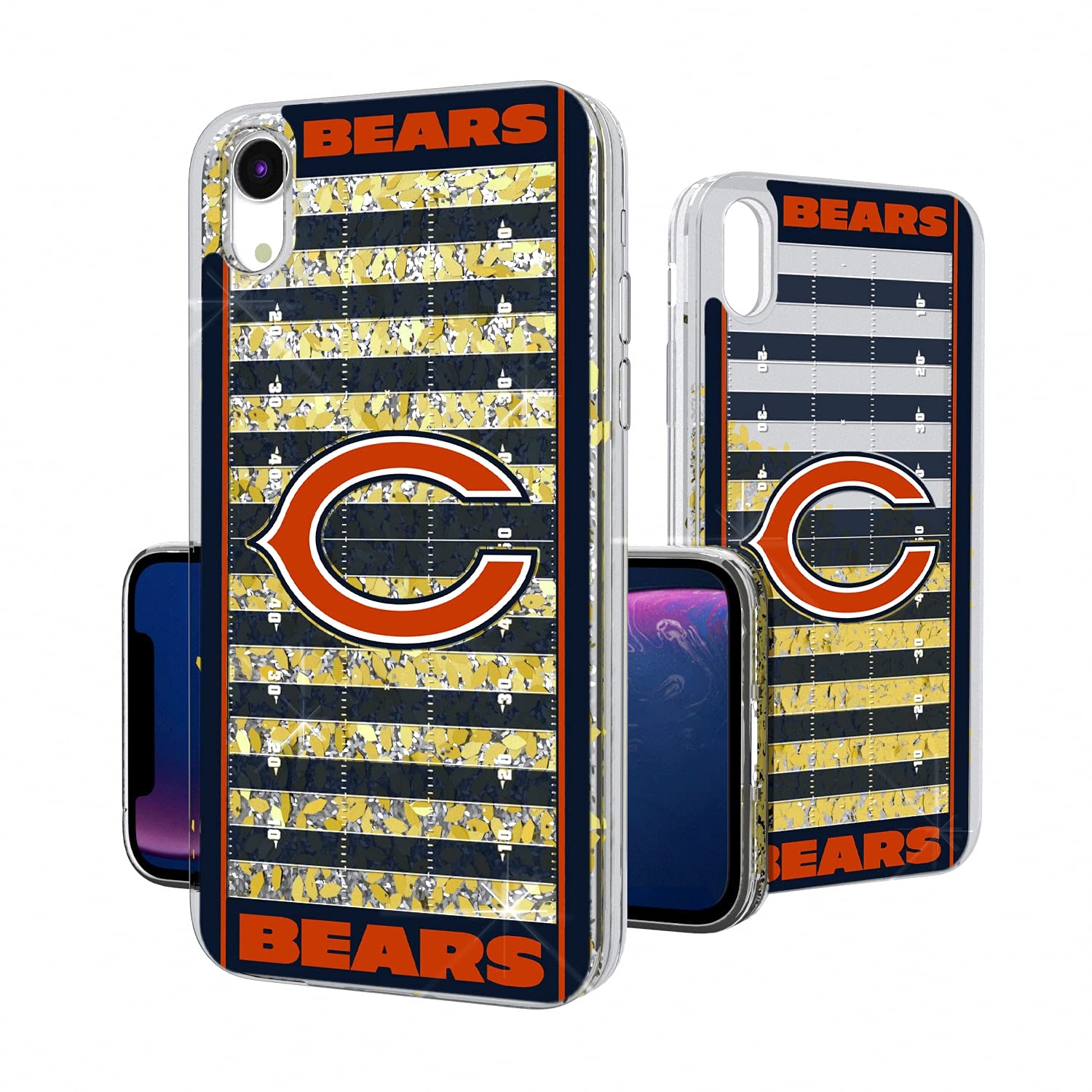 NFL iPhone Glitter Case with Strategic Printing - Durable Protective Phone Cover for Football Fans - Perfect for Game Day, Tailgating & Showing Team Spirit