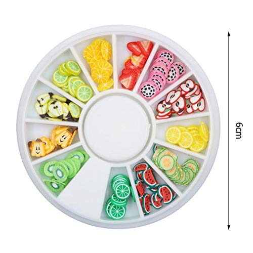 3D Fruit Pattern Nail Art Sequins - Soft Clay Rhinestones for DIY Nails Decorations | Perfect for Manicures, Nail Salons & Home Nail Art Designs