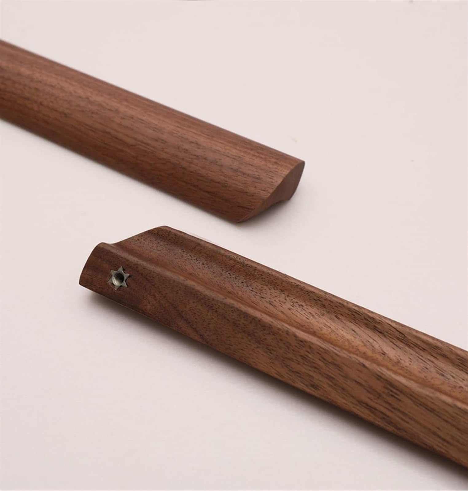 Vintage Wooden Cabinet Handles & Drawer Pulls - 160mm Hole Spacing - Elegant Bow Design for Kitchen, Wardrobe & Cupboard - Durable Wooden Knobs for Home & Office Furniture Upgrade