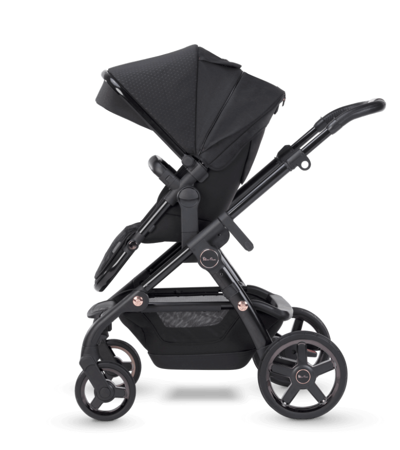 Silver Cross Wave 2022 Luxury Double Stroller for Twins - Lightweight Compact Foldable Design Perfect for Travel, Shopping & Daily Use
