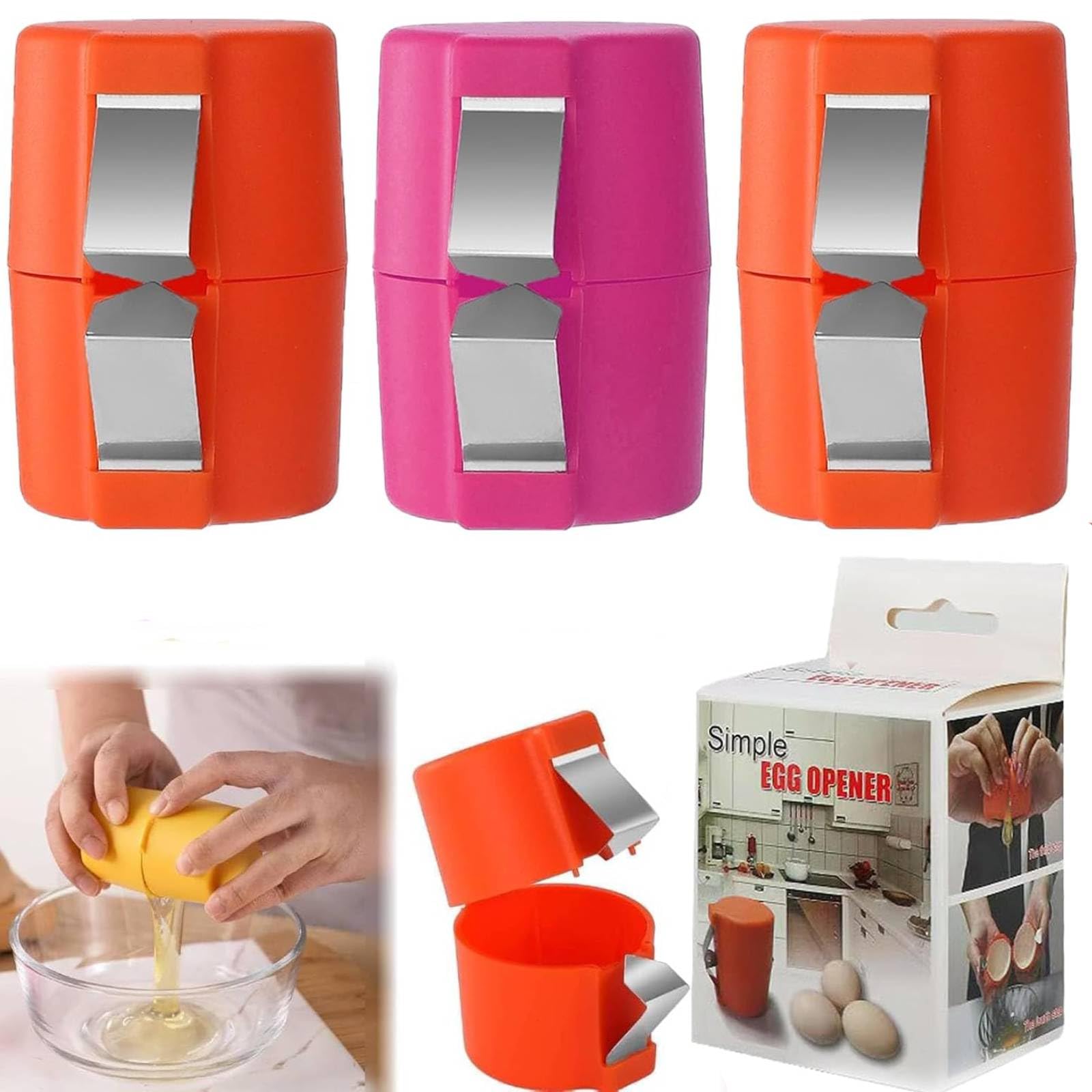 Premium Egg Topper Cutter & Slicer - Hard Boiled Egg Shell Opener & Peeler - Kitchen Gadget for Perfectly Cracked Eggs - Ideal for Breakfast, Salads & Meal Prep