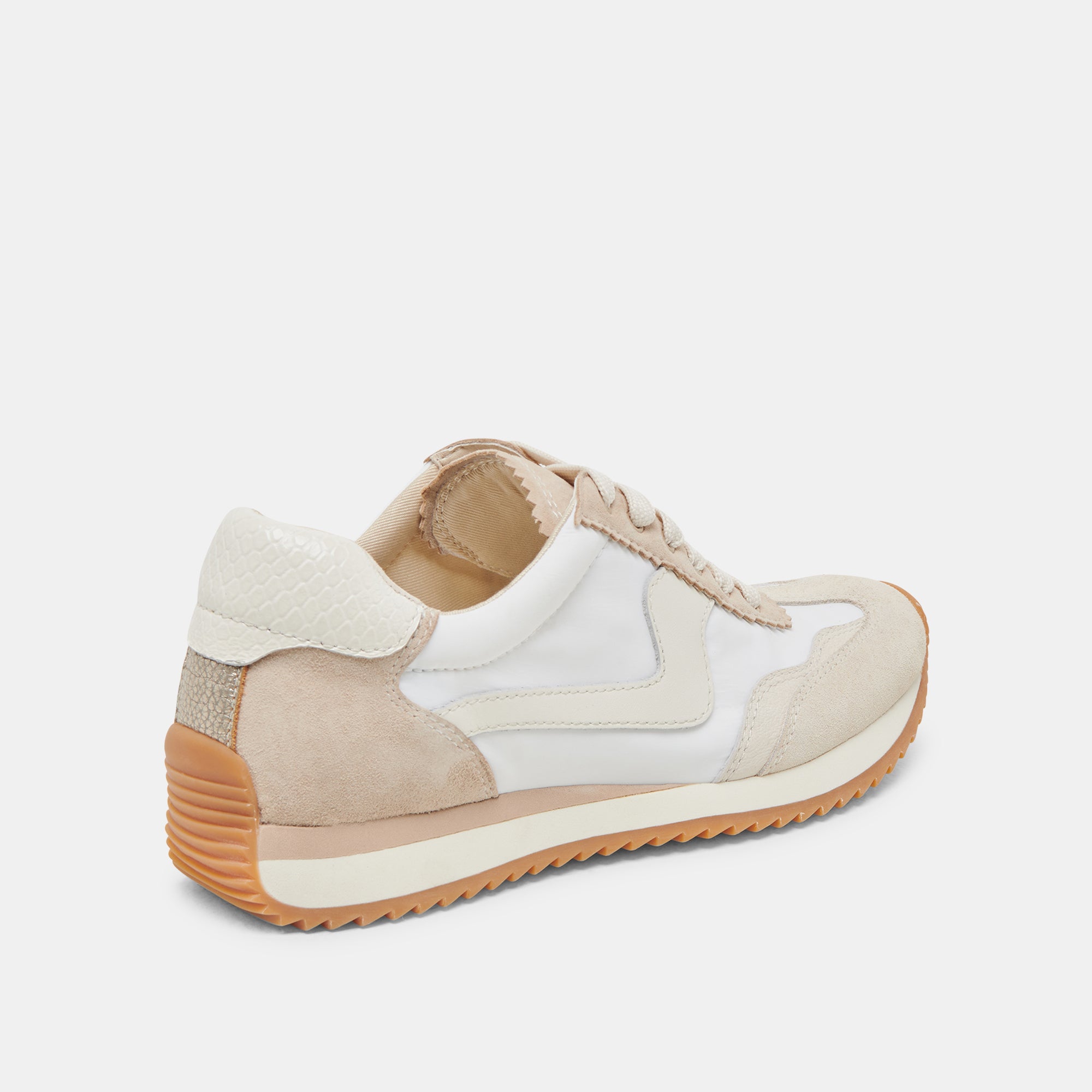 B.NTCD Sneakers for Women - Ivory Multi Nylon Comfortable Walking Shoes | Perfect for Running, Gym Workouts & Casual Wear