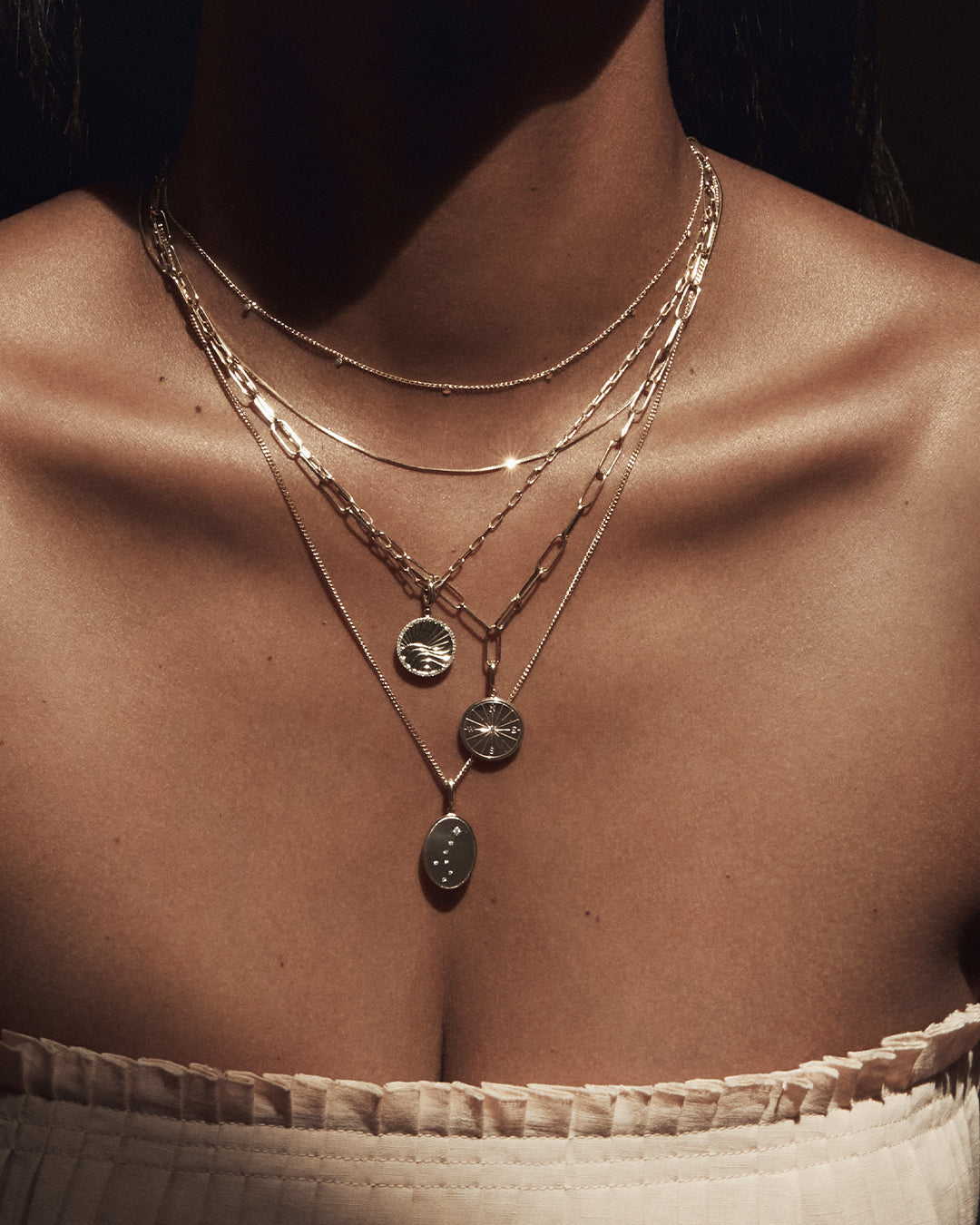 14K Gold Diamond Compass Pendant Necklace - Perfect for Travel, Adventure & Gift Giving