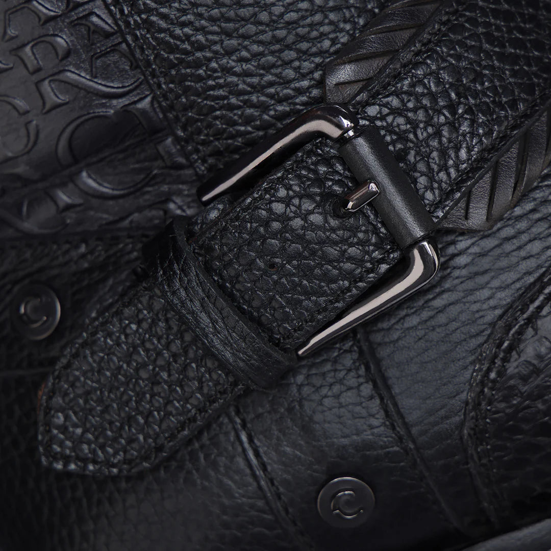 Men's Cuadra Black Casual Cowboy Python Skin Zip Ankle Boots - Stylish Western Boots for Everyday Wear, Outdoor Adventures & Country Events