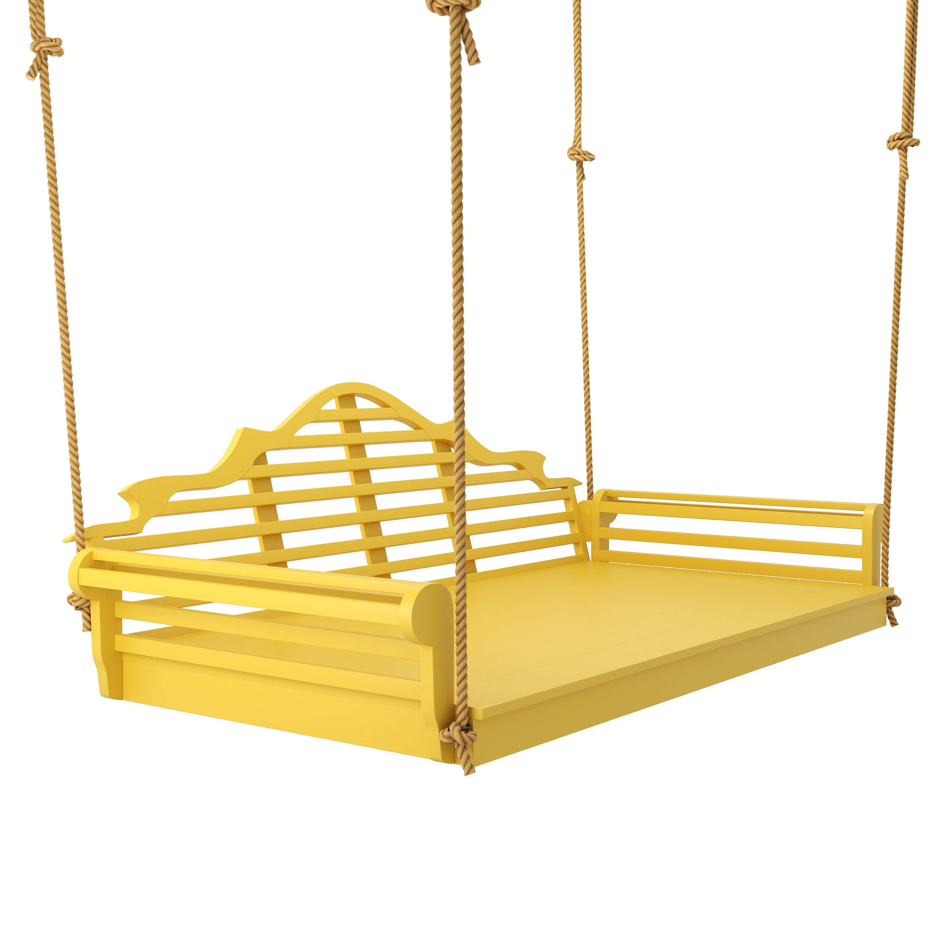 Keystone Amish Co. Twin Milan Porch Swing Bed - Outdoor Hanging Daybed for Patio, Garden, or Backyard Relaxation