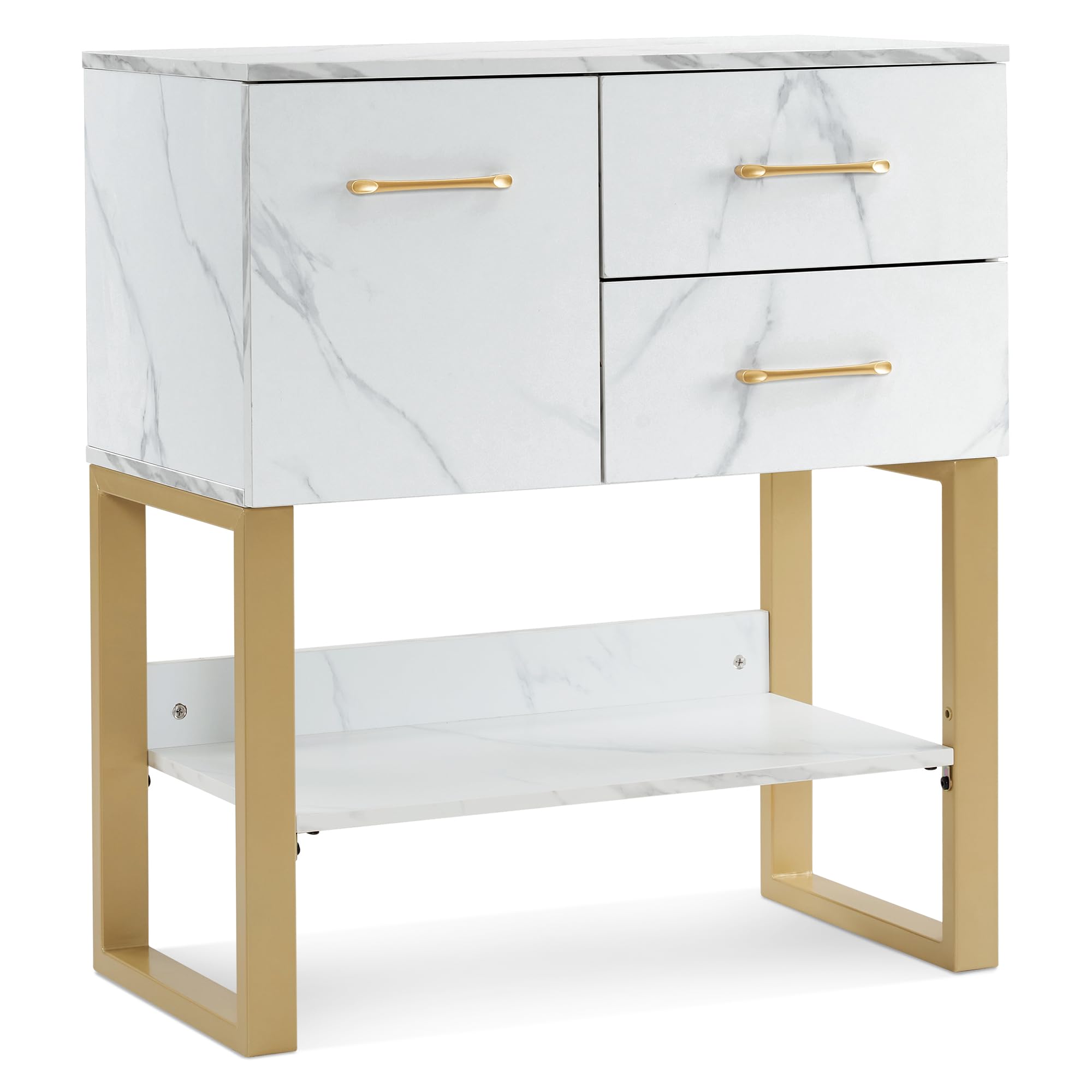 Professional Barber Station & Salon Storage Cabinet - Wall Mounted Spa Organizer with Drawers & Shelves for Hair Stylists | White Beauty Salon Equipment (Perfect for Home Barbershops & Professional Salons)