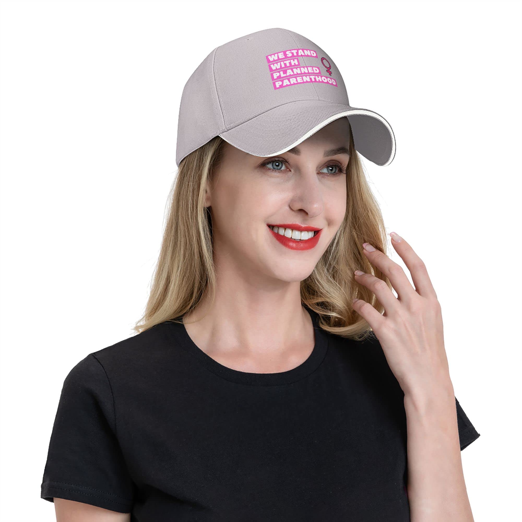 I Stand With Planned Parenthood Unisex Baseball Cap - Pro-Choice Trucker Hat in Gray | Rally, Protest & Everyday Wear Accessory