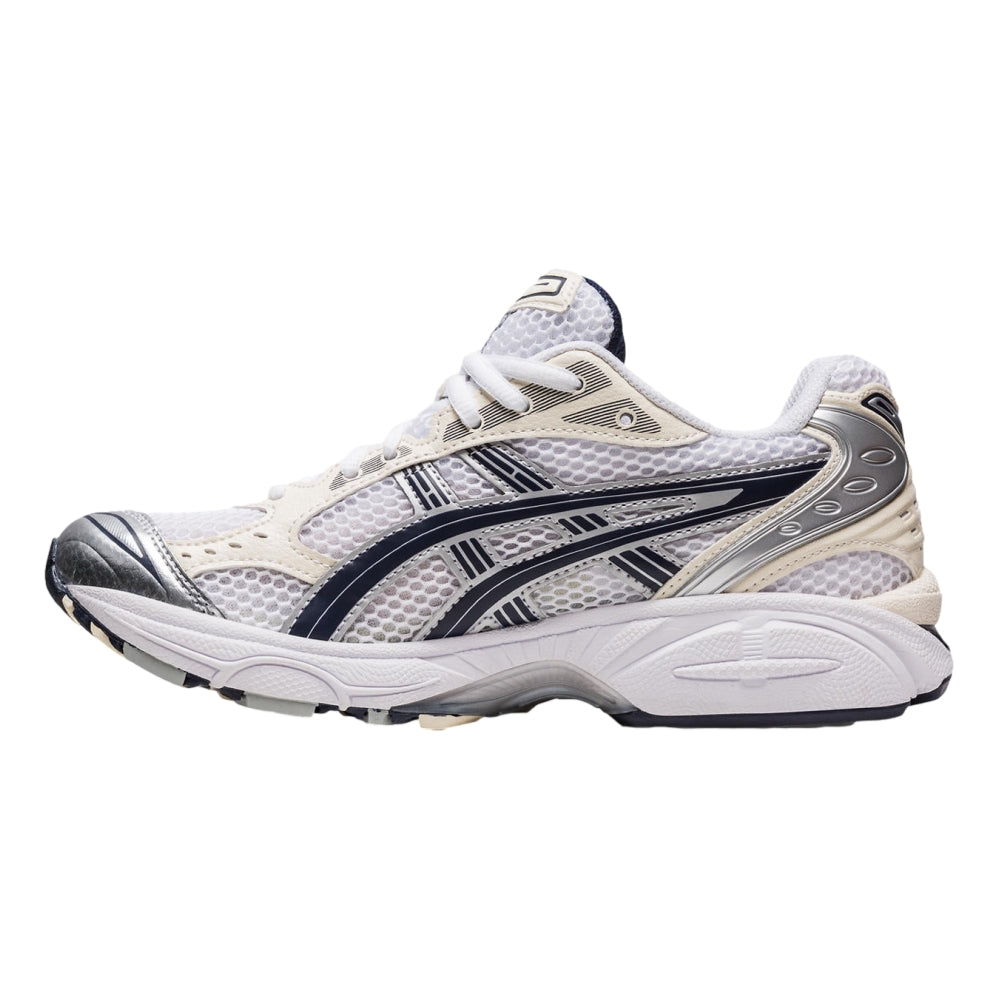 ASICS Women's GEL-KAYANO 14 Running Shoes - White/Midnight - Retro Sneakers for Women - Comfortable Athletic Shoes for Jogging, Gym Workouts & Casual Wear