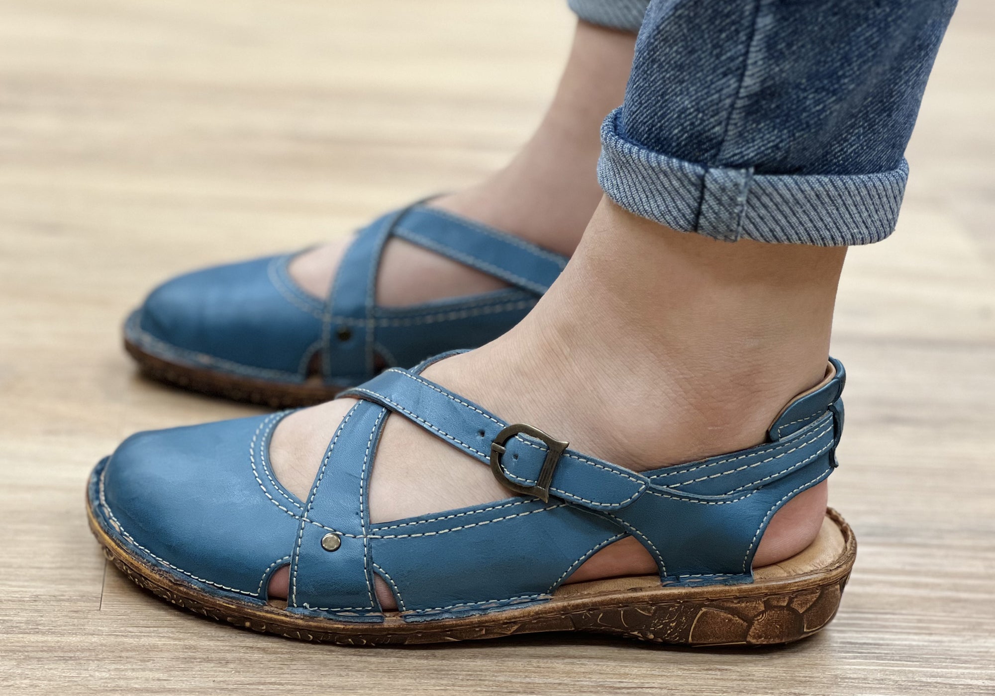 Orizonte Yona Women's Comfortable Leather Shoes for Walking & Work - European Style Casual & Dress Footwear for Office, Travel & Daily Wear
