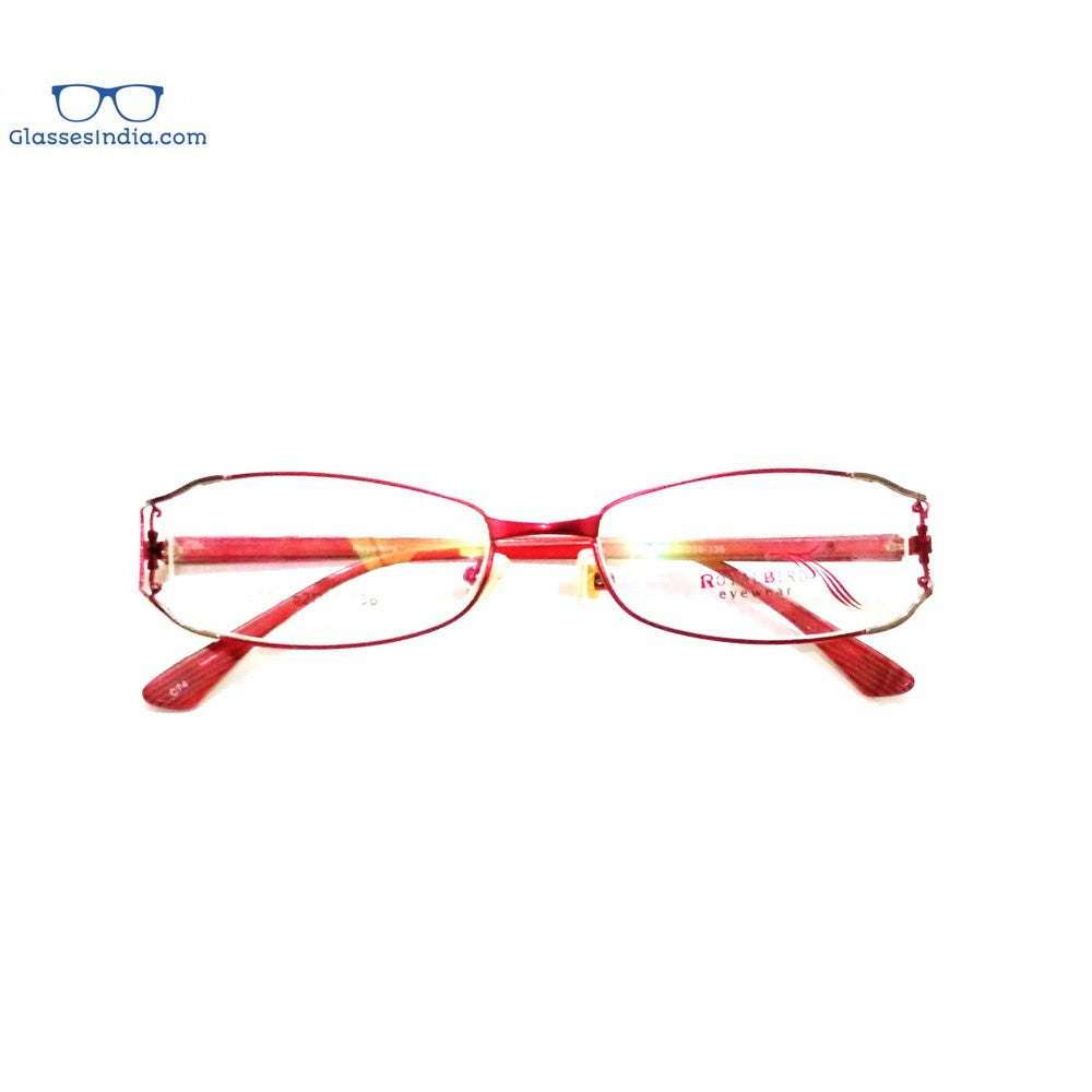 Stylish Red Full Frame Blue Light Blocking Glasses for Women - Designer Computer Eyewear 8073RD | Reduce Eye Strain for Work, Gaming & Screen Time