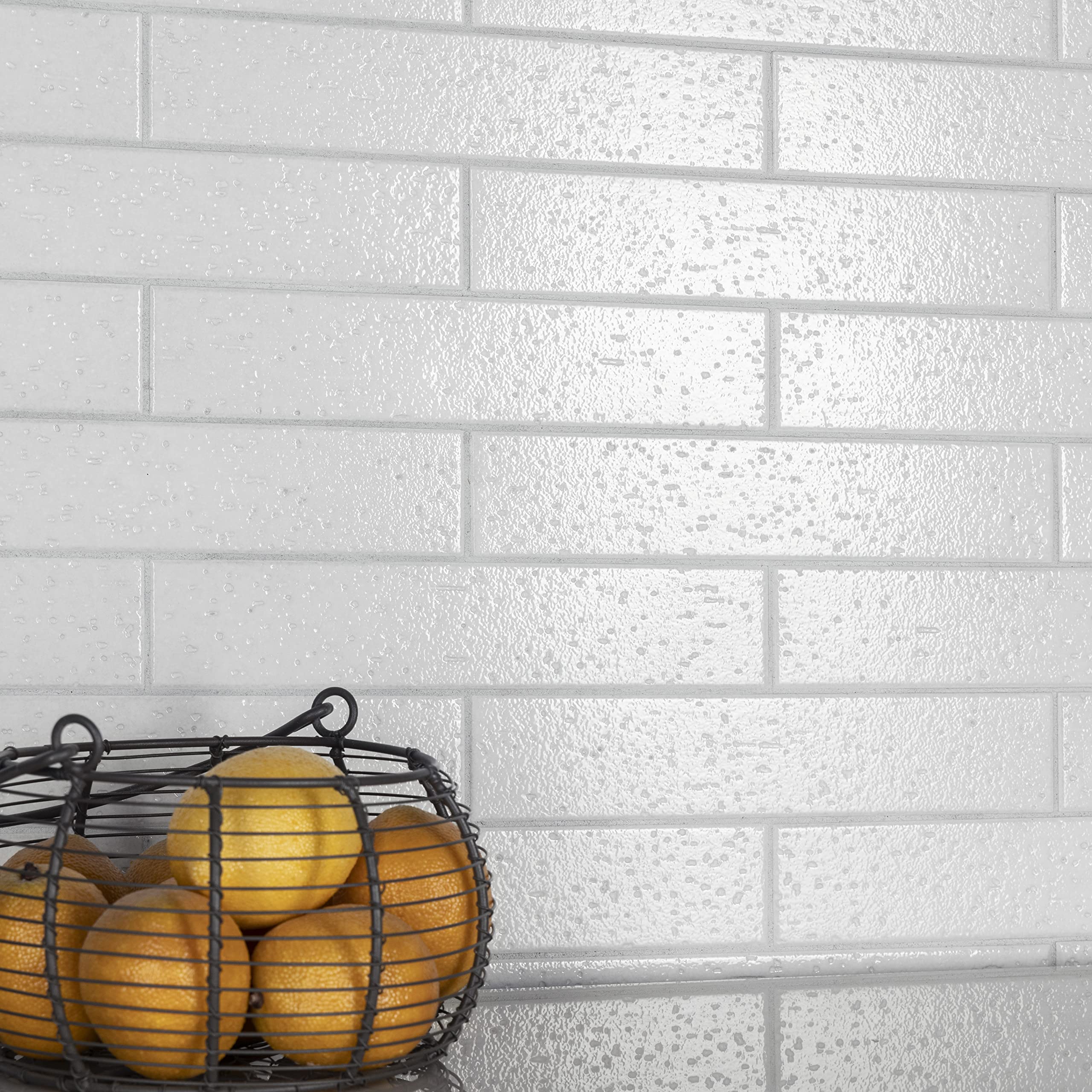 SomerTile FNA10MBIA Muretto Bianco Glossy 2x10 Inch Porcelain Tile - Matte White Wall & Floor Tile for Bathroom, Kitchen Backsplash, and Shower Renovation