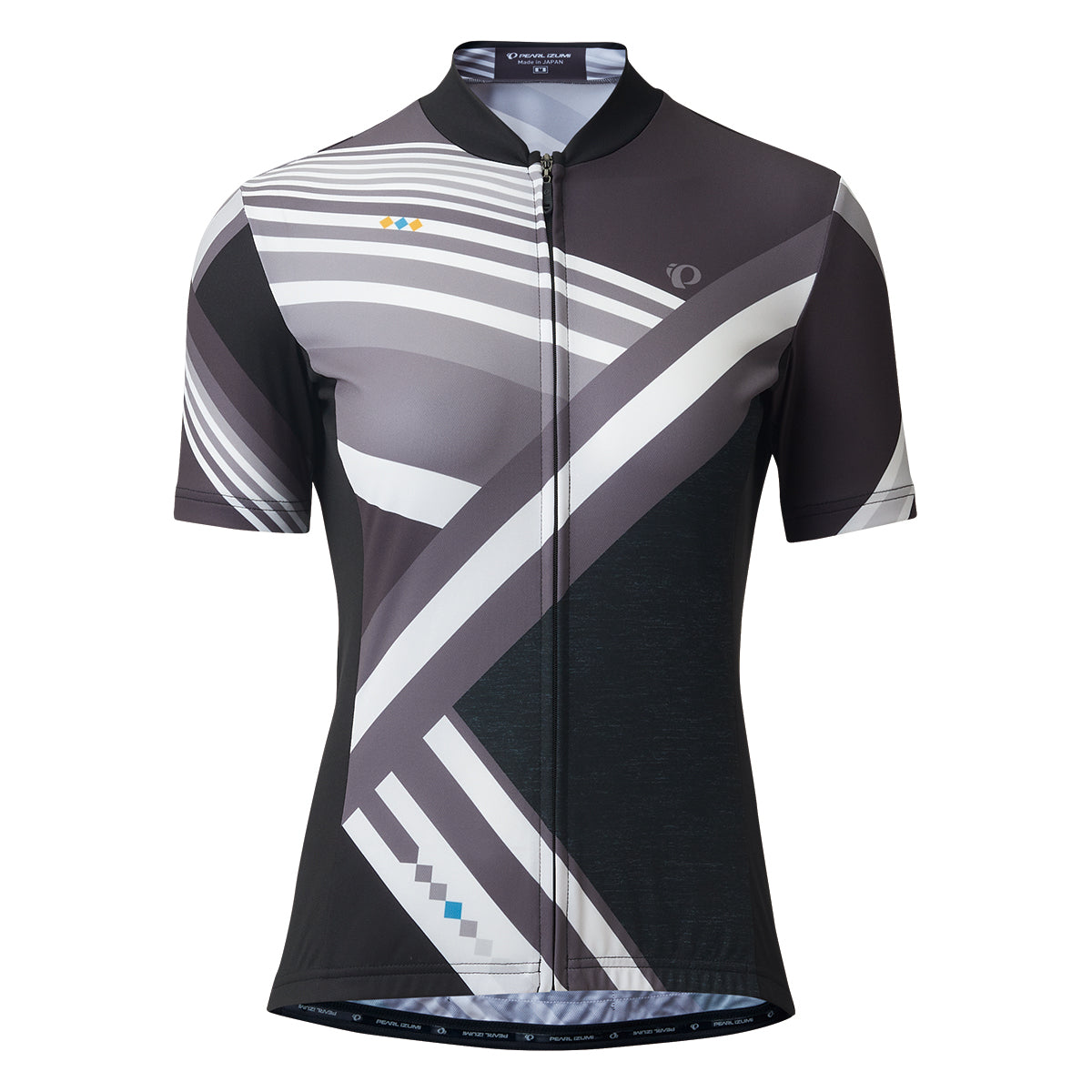 Pearl Izumi Women's UV Print Cycling Jersey - Breathable Gray Border for Road & Mountain Biking (W621 B 7) | Perfect for Summer Rides & Outdoor Training