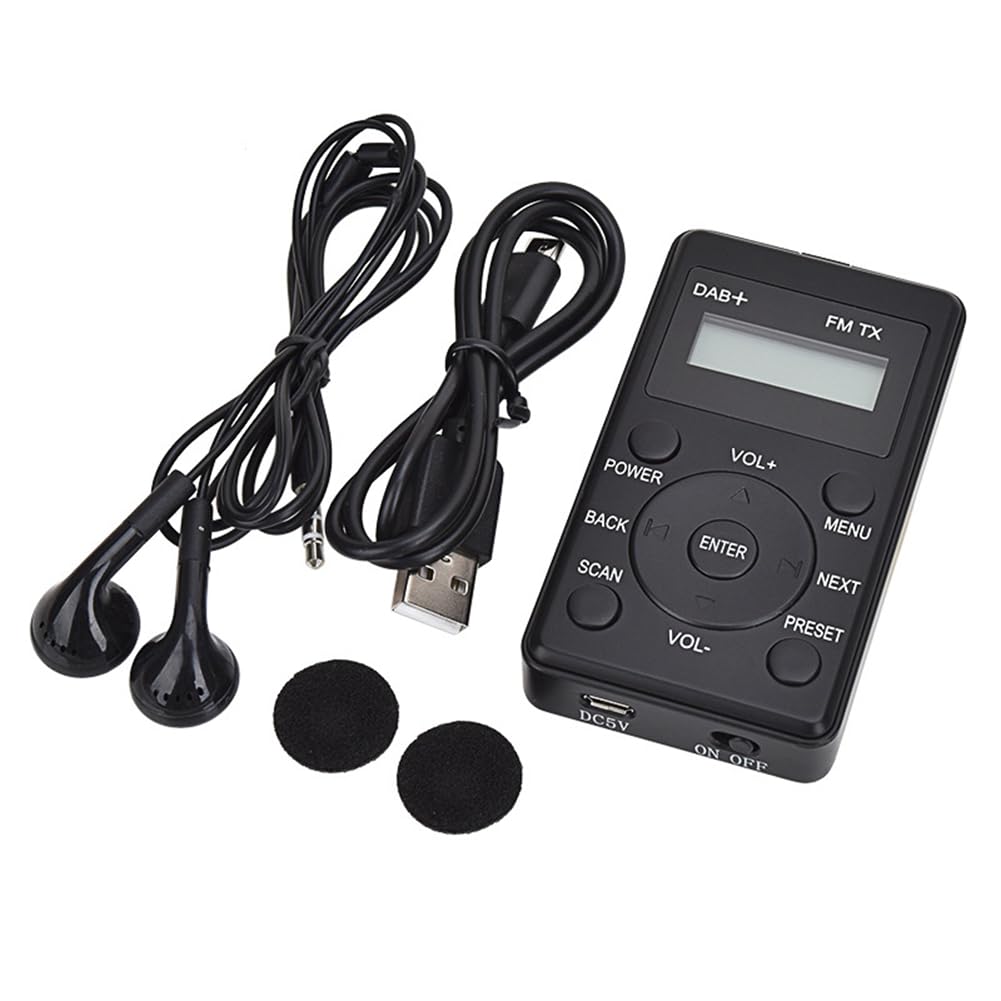 Portable Mini Pocket FM Radio with Digital Display, Built-in Rechargeable Battery, Earphone Jack & Calendar - Perfect for Outdoor Activities, Travel, and Emergency Use