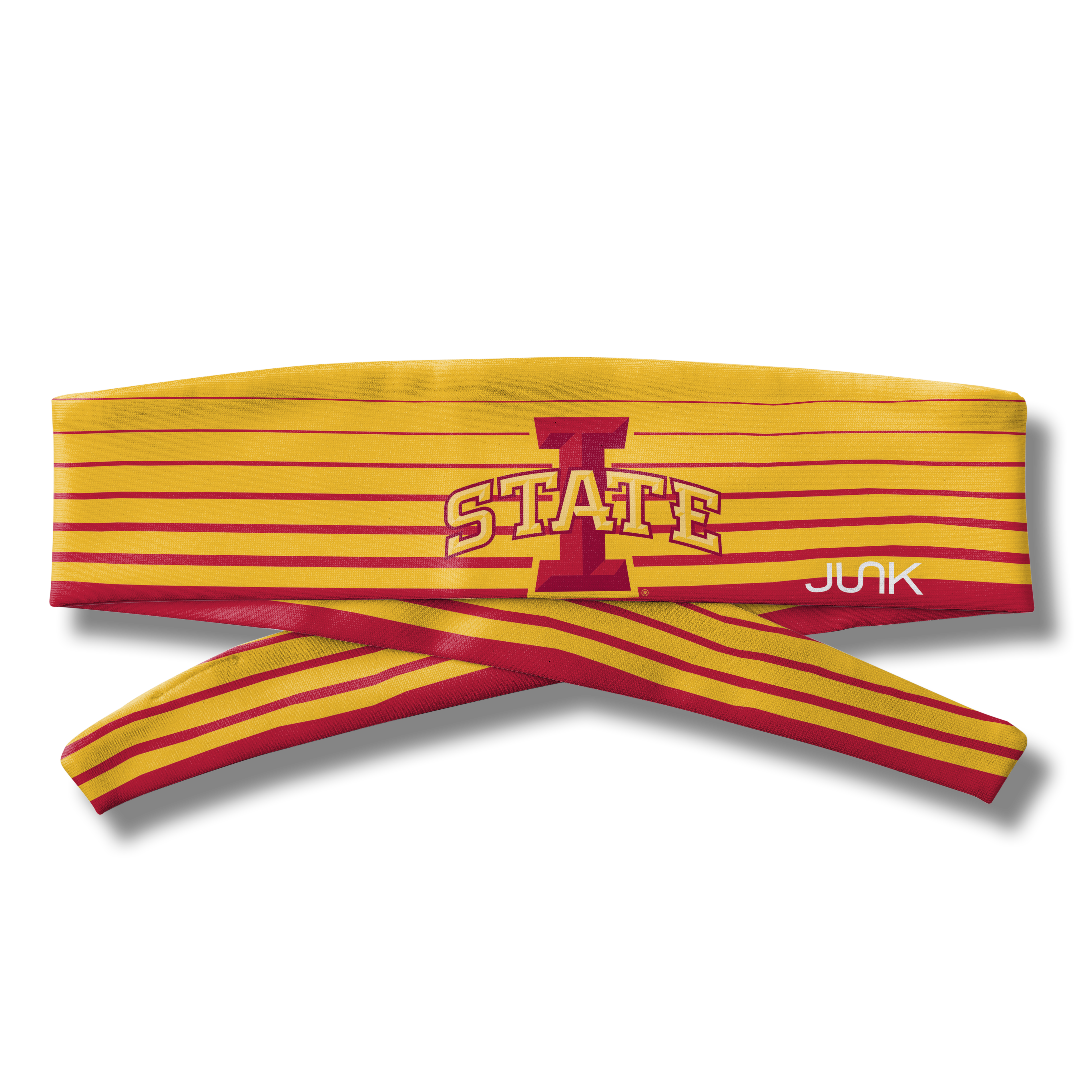 Iowa State University Gradient Stripe Flex Tie Headband - Adjustable Soft Hair Band for Women & Girls - Perfect for Sports, Workouts, School and Everyday Wear