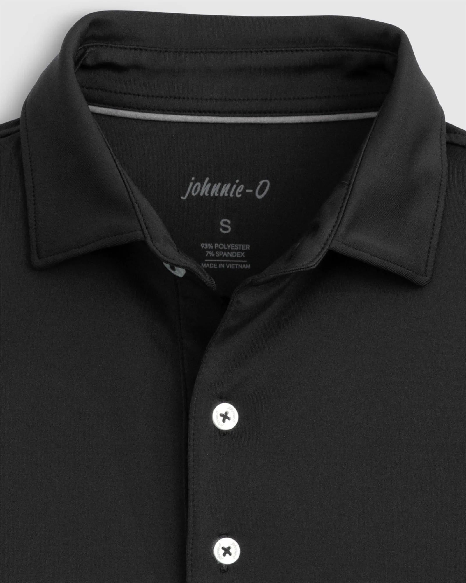 Johnnie O Birdie Prep Performance Polo Shirt for Men - Black | Golf & Casual Wear | Moisture-Wicking & Breathable Fabric for Sports & Outdoor Activities