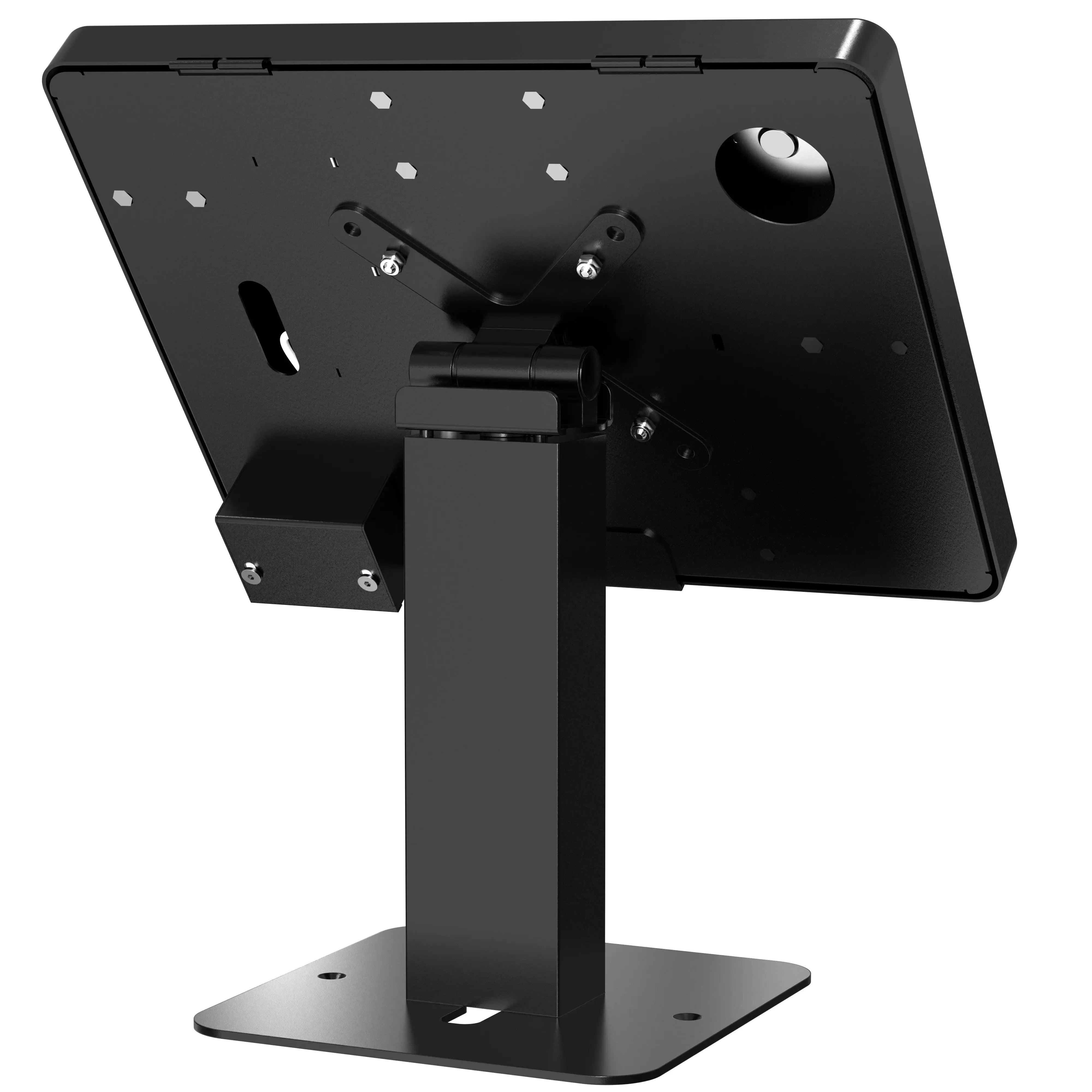 Honeywell 2D Barcode Scanner with Rotating Desk Mount & Security Enclosure - White | Ideal for Retail POS, Warehouse Inventory & Office Use