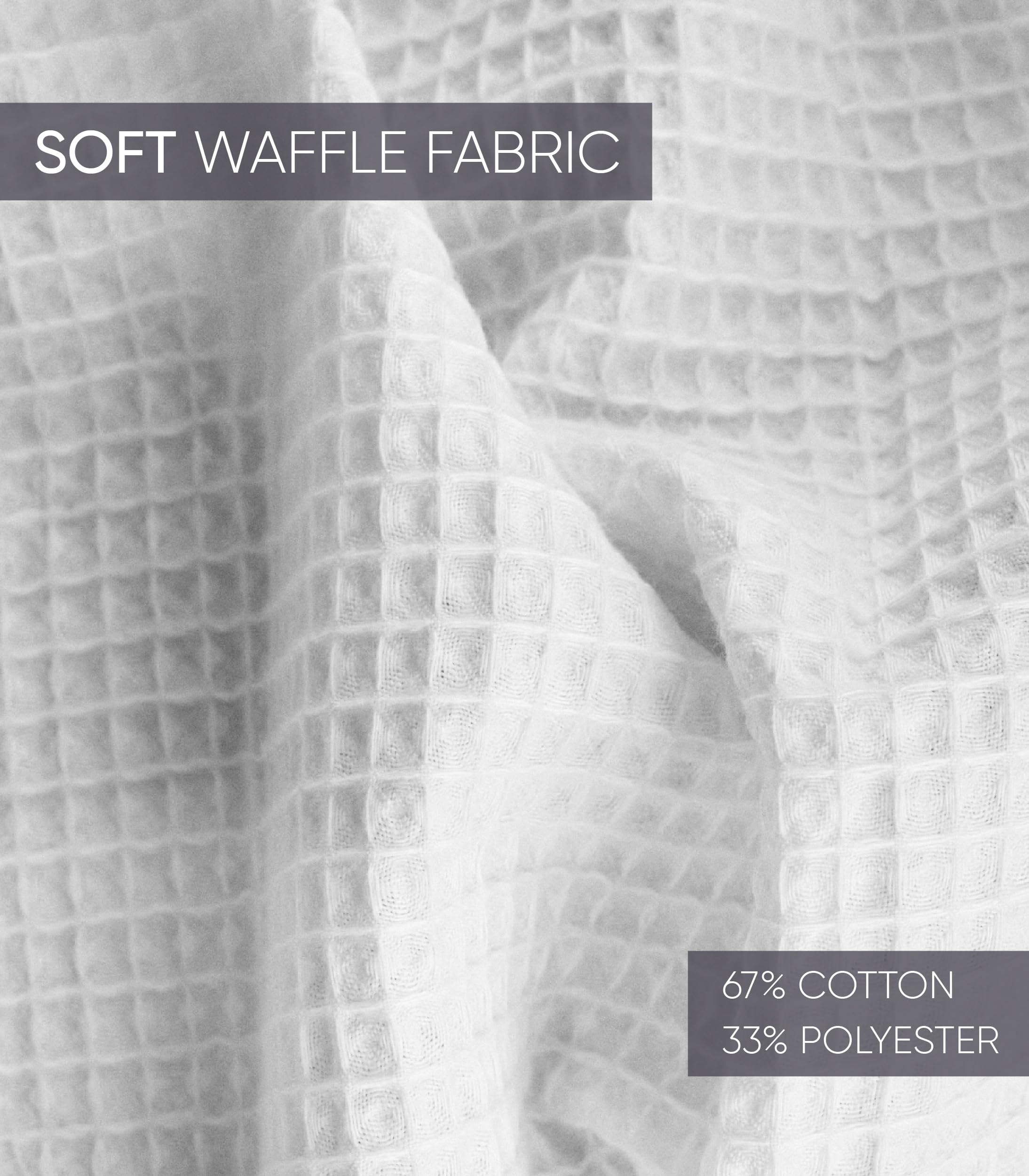 BOCA TERRY Men's Waffle Knit Spa Robe - Lightweight Long Cotton Kimono Bathrobe for Hotel & Home Relaxation, Lounge Wear, Spa Days and Cozy Evenings