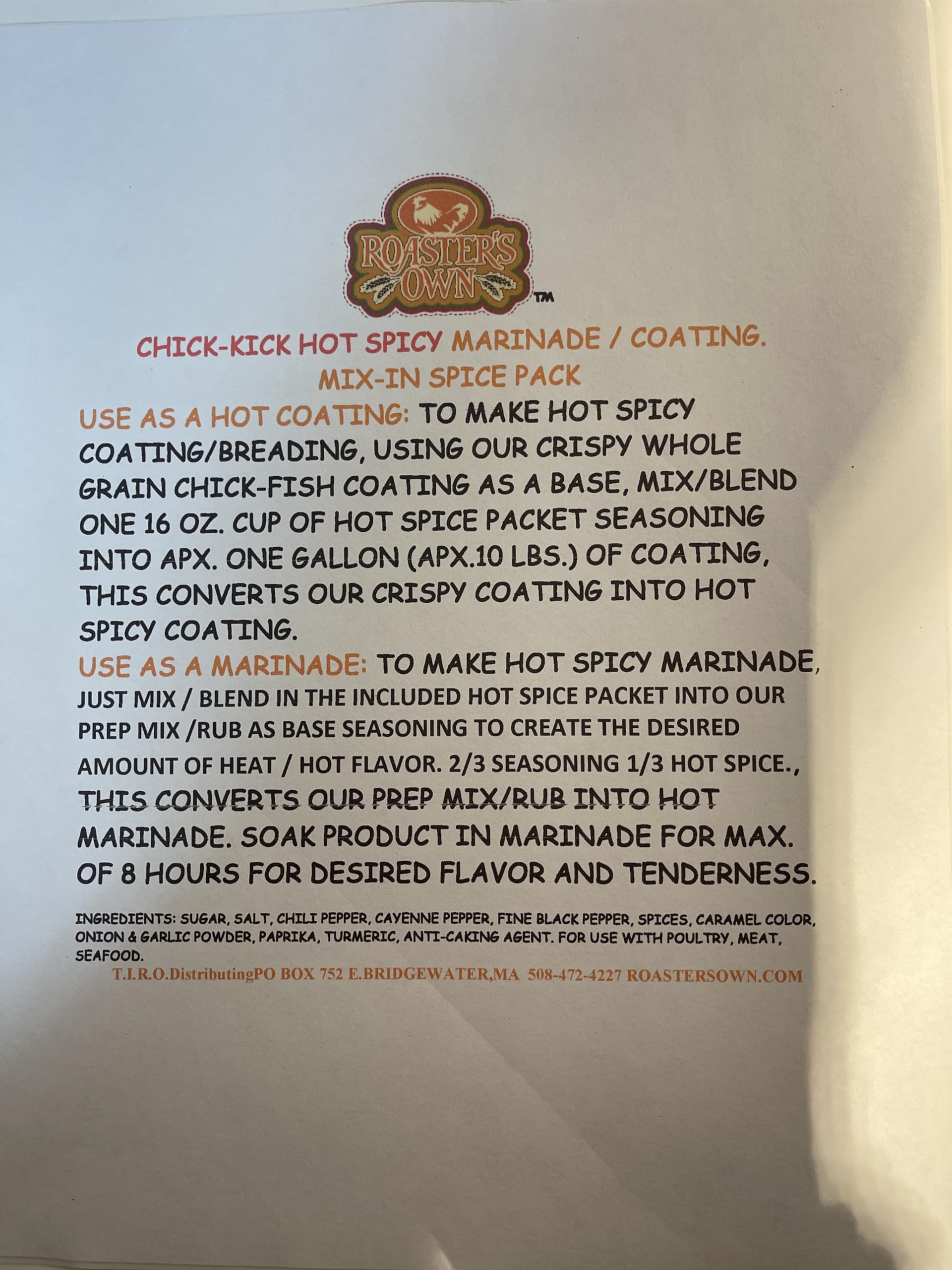 15 Lbs. Hot Chili Marinade & Brine - Commercial BBQ Rib Rub Mix for Chicken, Ribs & Meat - Adjustable Spice Level (Extra Hot Spice Pack Included) - Perfect for Pressure Fryers, Broasters & Grilling