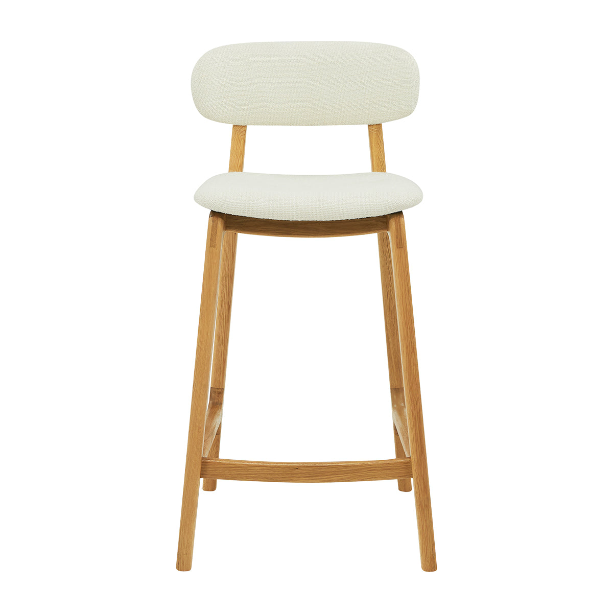 Premium Alaska Fabric Bar Stool - Comfortable & Stylish Counter Height Stool for Kitchen Island, Breakfast Nook, or Home Bar - Durable Upholstered Seat with Metal Base
