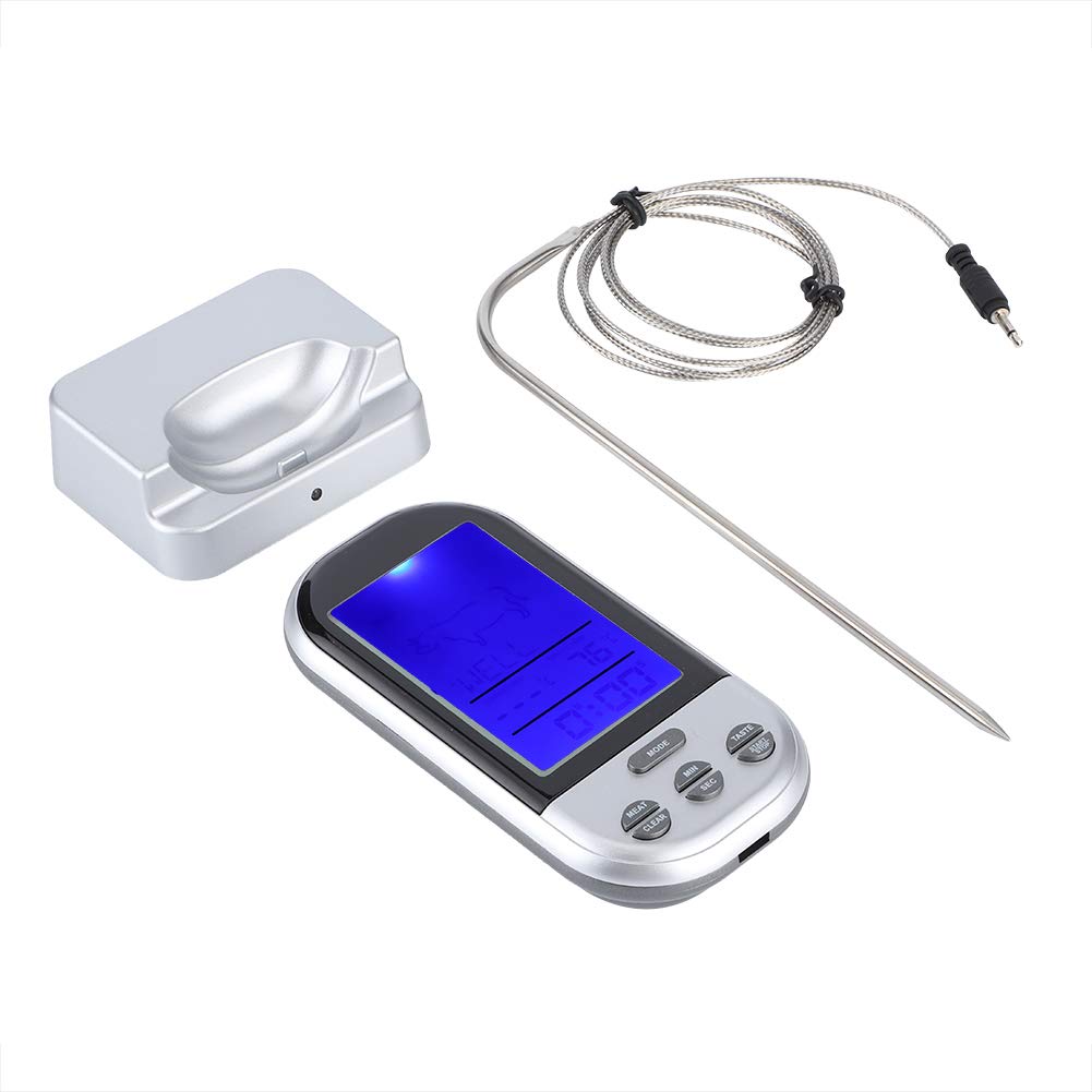 Instant Read Digital Meat Thermometer - Fast & Accurate Cooking Thermometer for BBQ, Grilling, Oven, Deep Fry Oil - Perfect for Kitchen, Outdoor Cooking & Food Safety Checks