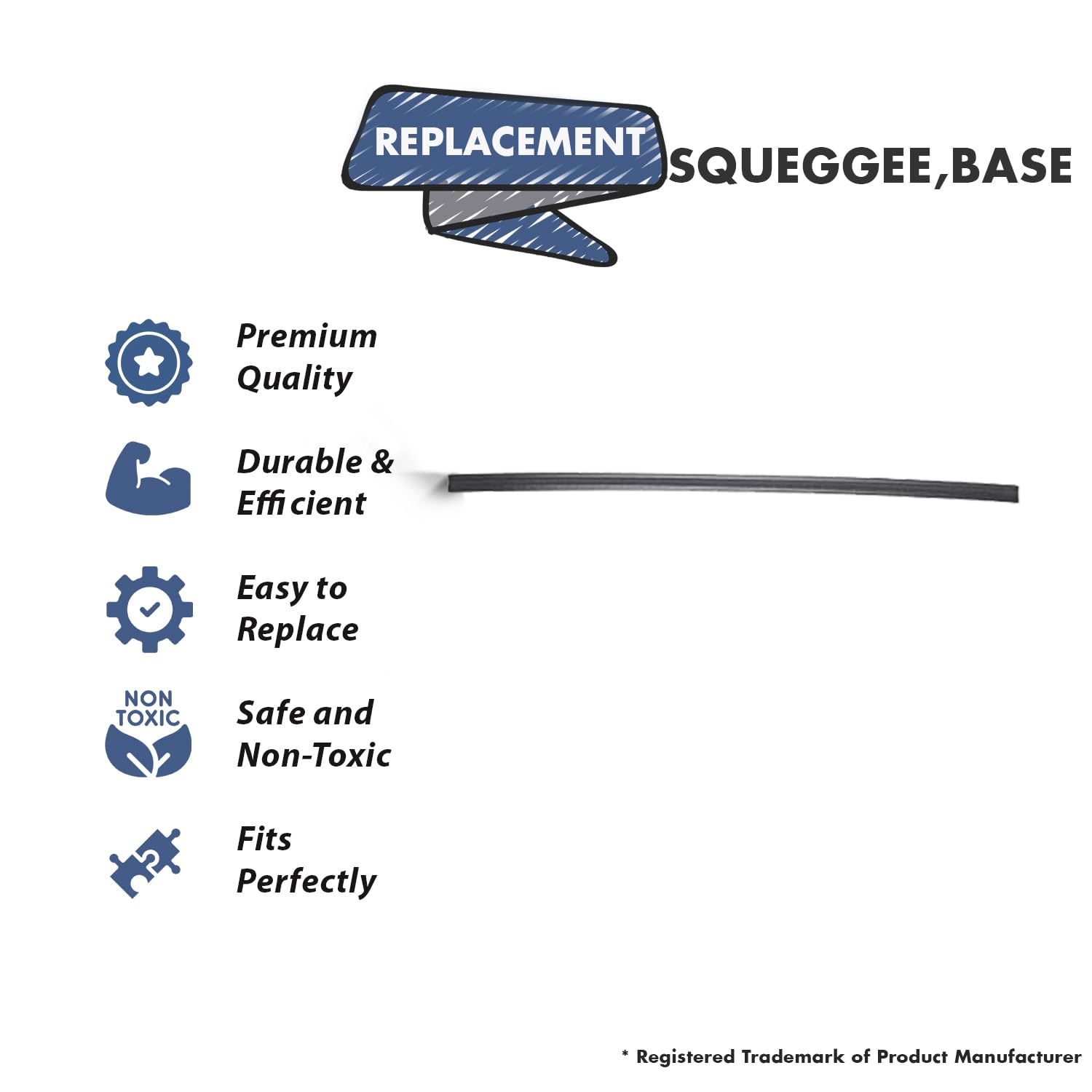 Fuller Brush Vacuum Squeegee Replacement - B015-3000B for Home Cleaning
