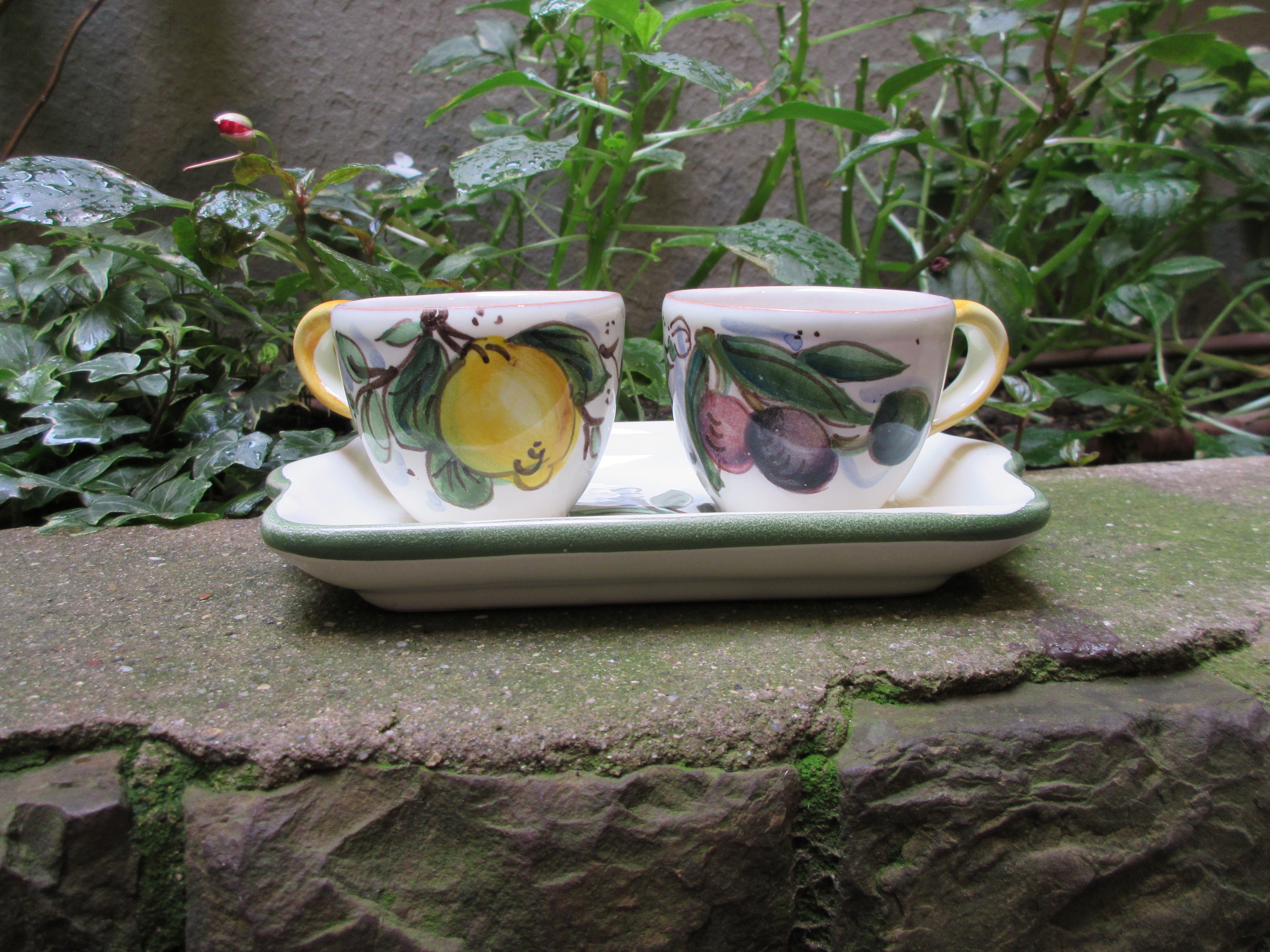 Ceramic Espresso Cup Set - Handcrafted Italian Coffee Cups for Espresso, Cappuccino & Latte - Perfect for Home, Office & Coffee Shops