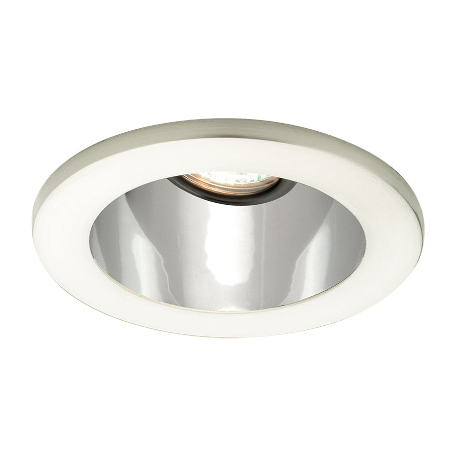 4 Inch Low Voltage LED Recessed Trim - Specular Clear & Brushed Nickel Finish for Kitchen, Bathroom, and Hallway Lighting