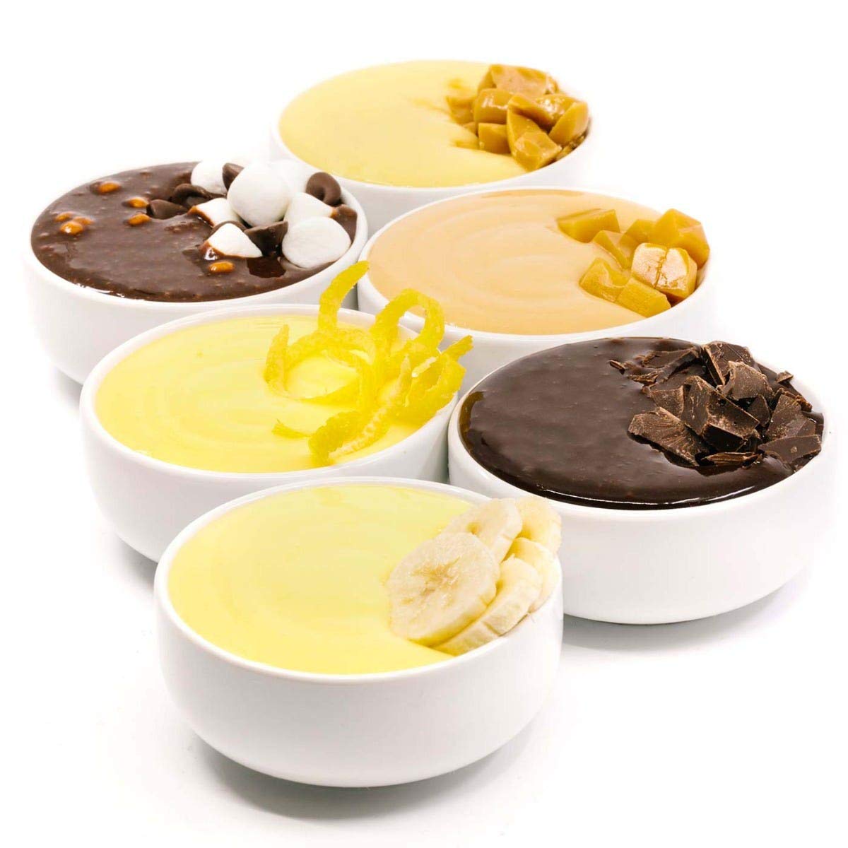 WonderSlim Protein Pudding Mix Variety Pack - 12g Protein per Serving, Gluten Free, Low Carb (7 Count) - Perfect for Keto Diet, Post-Workout Recovery & Healthy Snacking