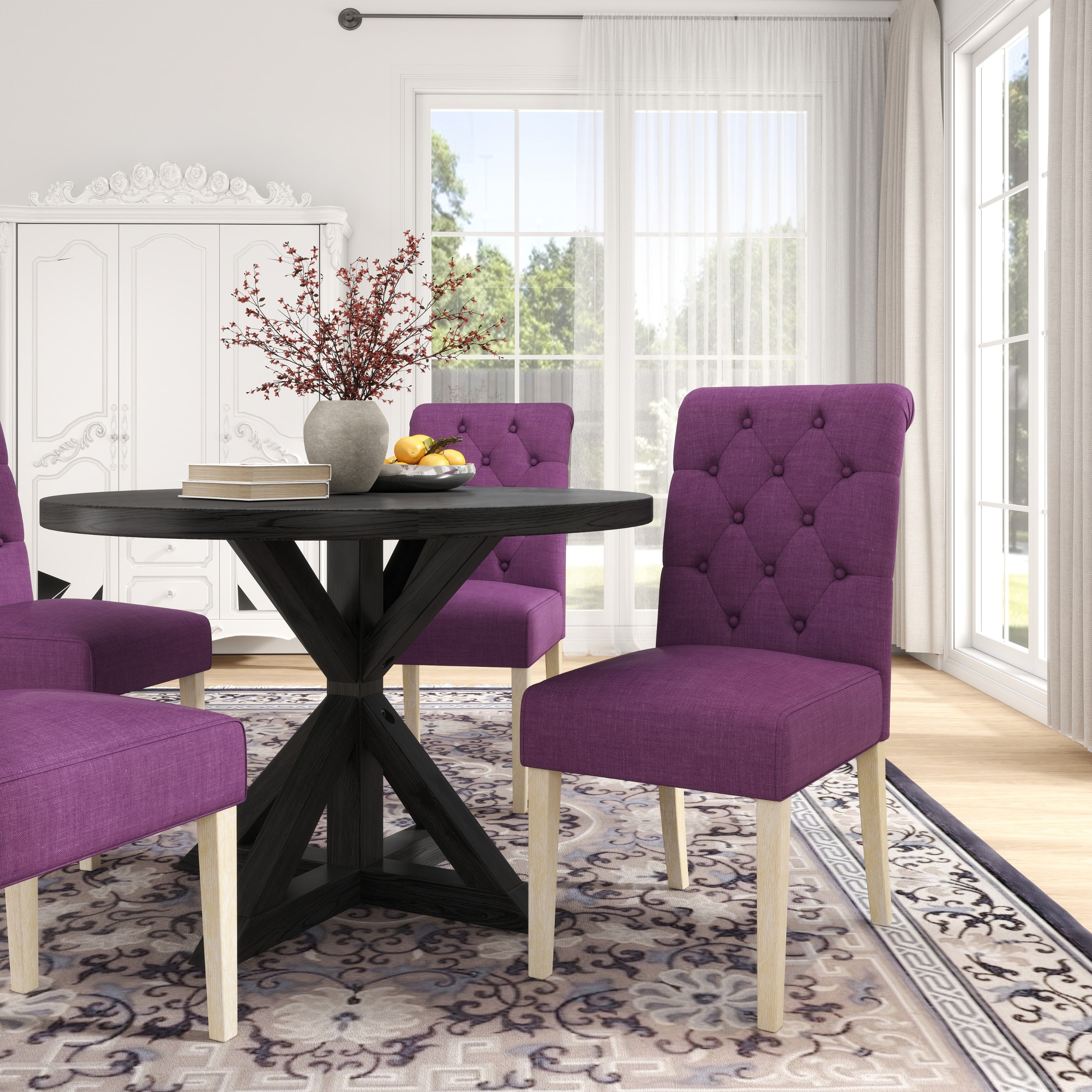 Roundhill Furniture Banff 5-Piece Dining Set - 42