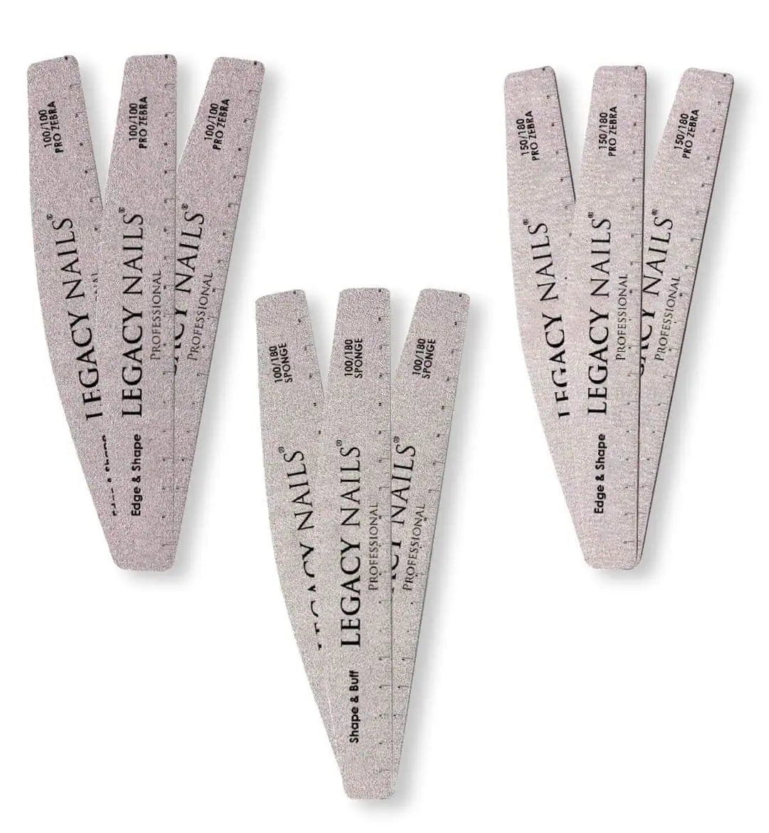 Premium Zebra Nail Files for Professional Manicures & Pedicures - Durable Nail Care Tools for Home & Salon Use