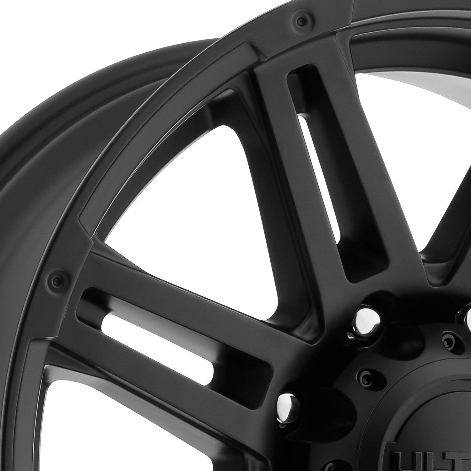 ULTRA 226SB Black Glossy Wheel with Satin Clear Coat - 18mm Offset (5x139mm Bolt Pattern) - Perfect for Off-Road Trucks & SUVs