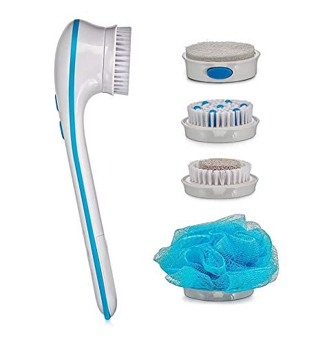 Ubersweet® Electric Bath Massage Shower Head with Deep Cleaning & Body Brush - Spa Experience at Home for Relaxation & Skin Exfoliation