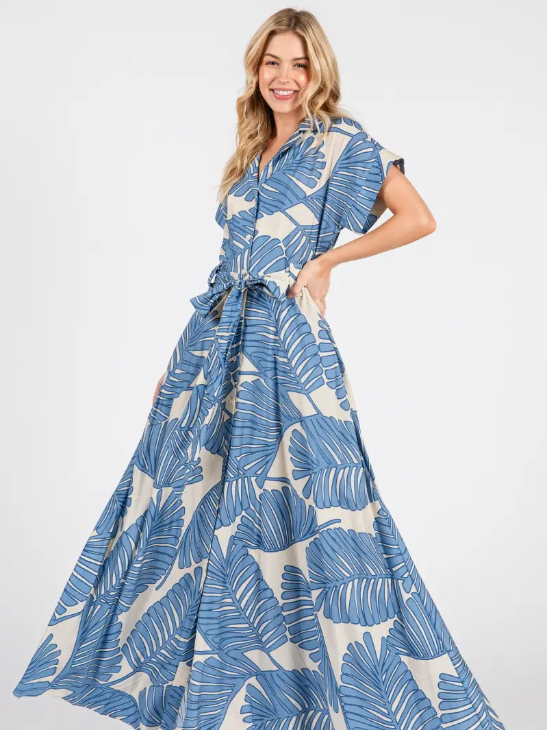Lucy Maxi Dress for Women - Flowy Summer Long Dress with Pockets, Boho Chic Beach Dress for Vacation, Party & Casual Wear