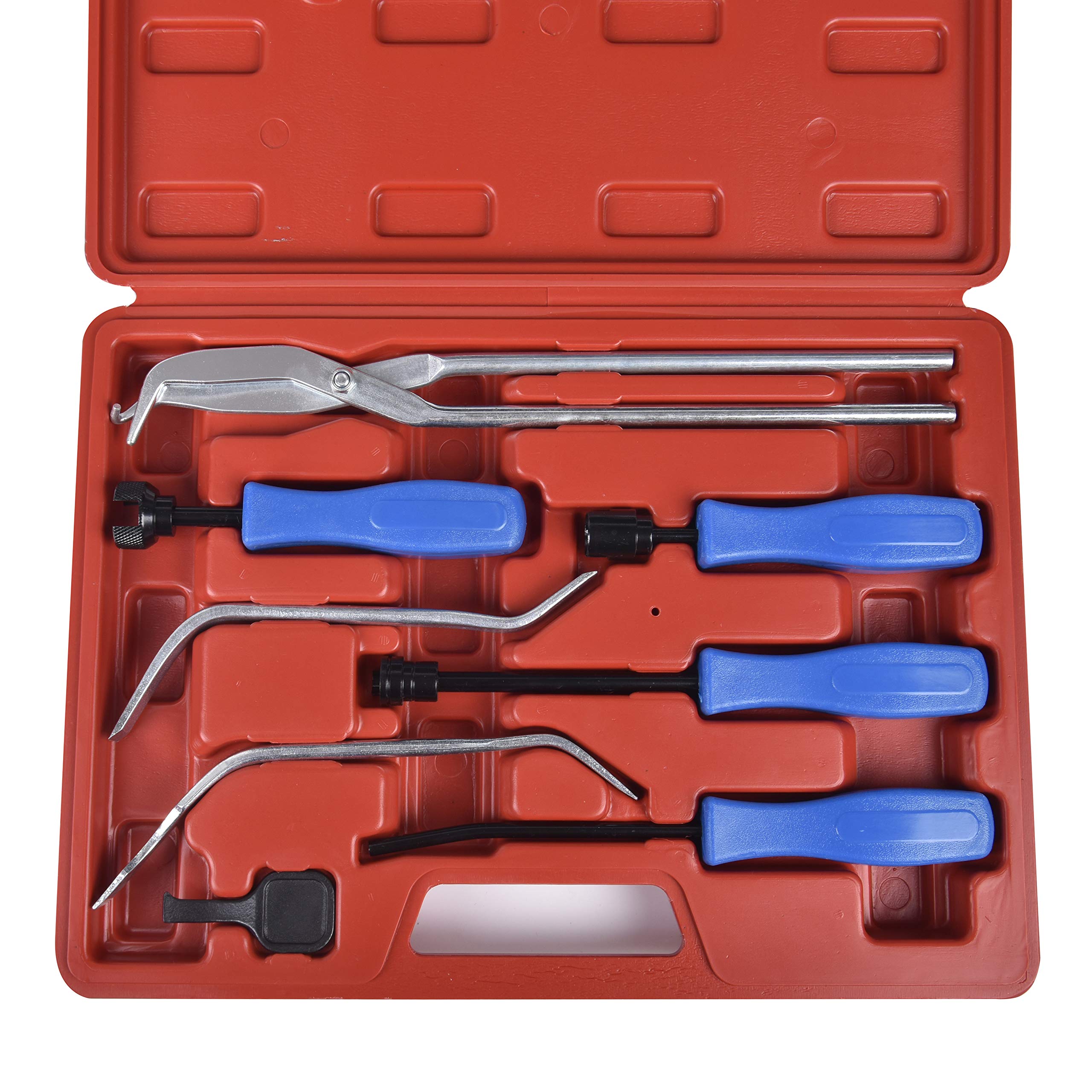 MAKOTOOLS Professional 8-Piece Drum Brake Tool Kit - Brake Retaining Spring Tool & Spring Pliers Set for Automotive Repair - Perfect for Mechanics & DIY Car Maintenance