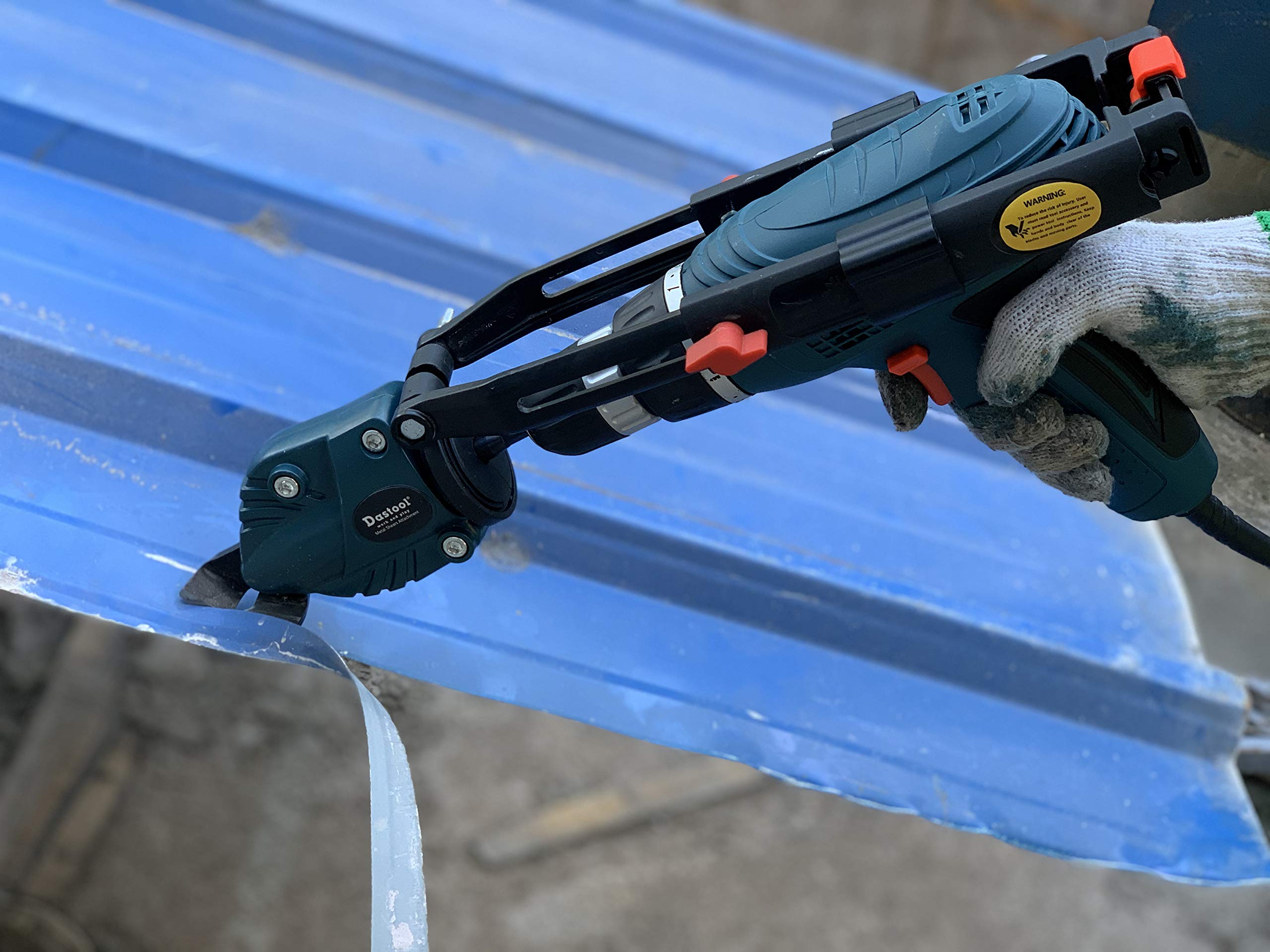 Heavy Duty Metal Shears Attachment for Cordless Drill & Impact Driver - Perfect for Cutting Sheet Metal, HVAC, and DIY Projects