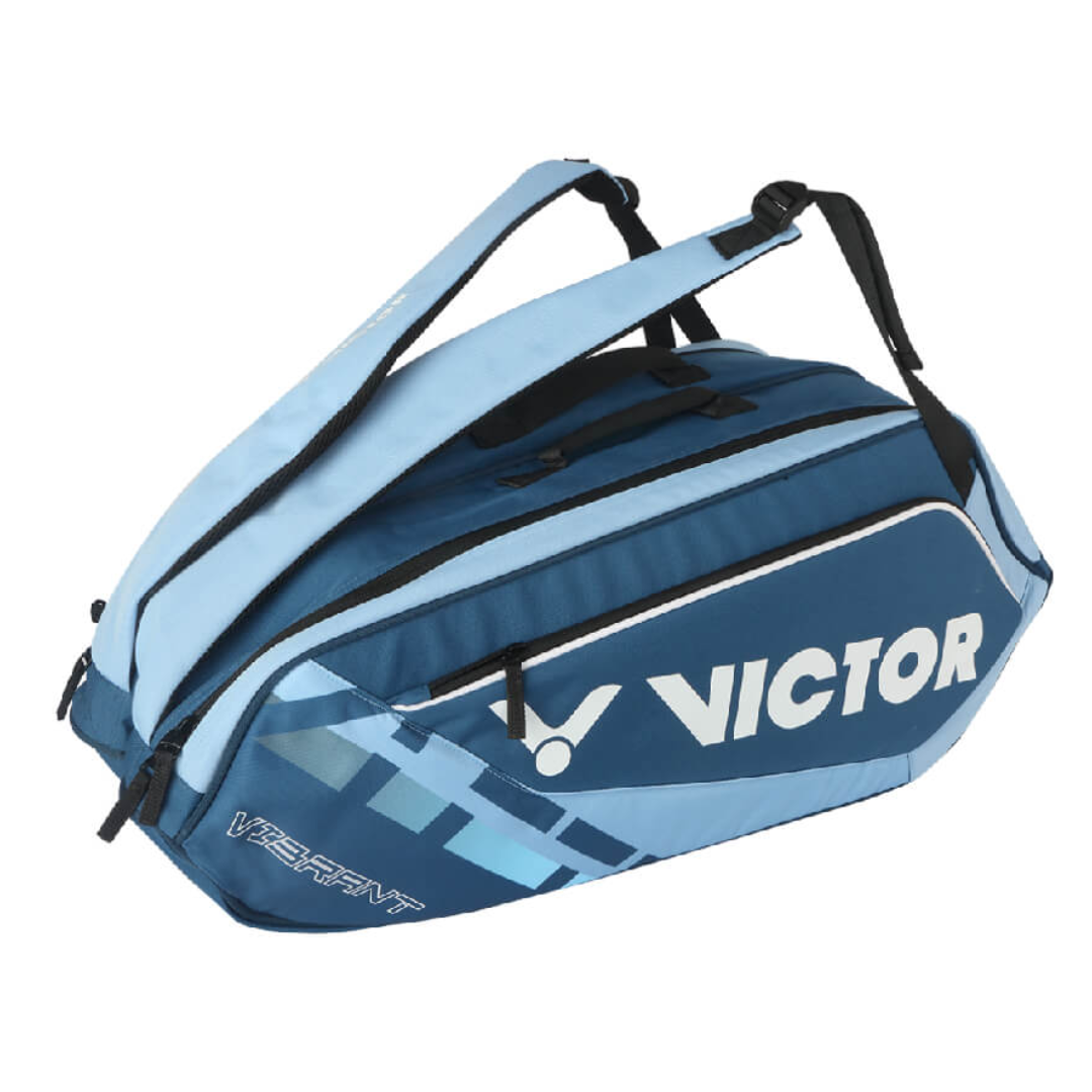 Victor BR5215 6-Piece Badminton Racket Bag with Shoulder Strap - Lightweight & Durable Tennis, Squash, Badminton Equipment Storage for Sports & Travel