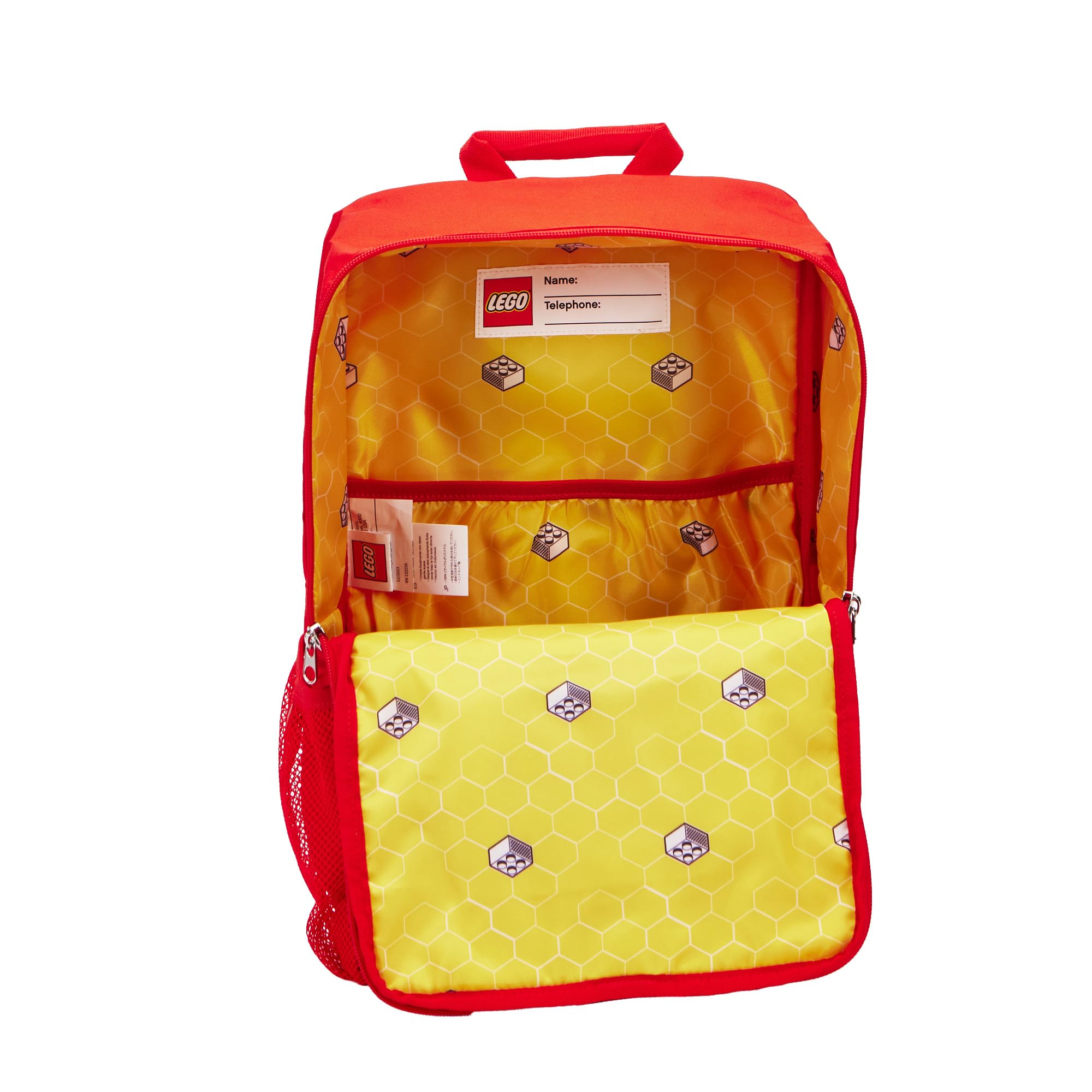 LEGO Brick Backpack for Kids & Adults - Durable Red Building Block Backpack with Adjustable Straps - Perfect for School, Travel & LEGO Fan Gifts