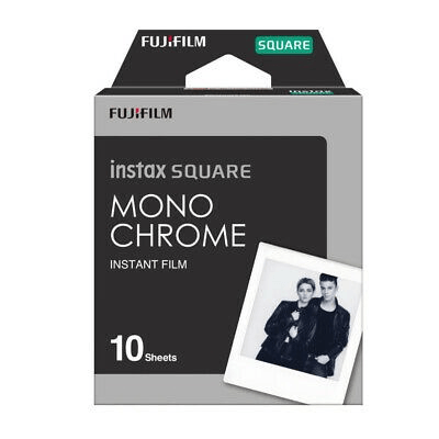 Fuji Instax Square Monochrome Instant Film - 10 Pack Black & White Photos for Instax Square Cameras - Perfect for Parties, Travel Memories & Creative Projects