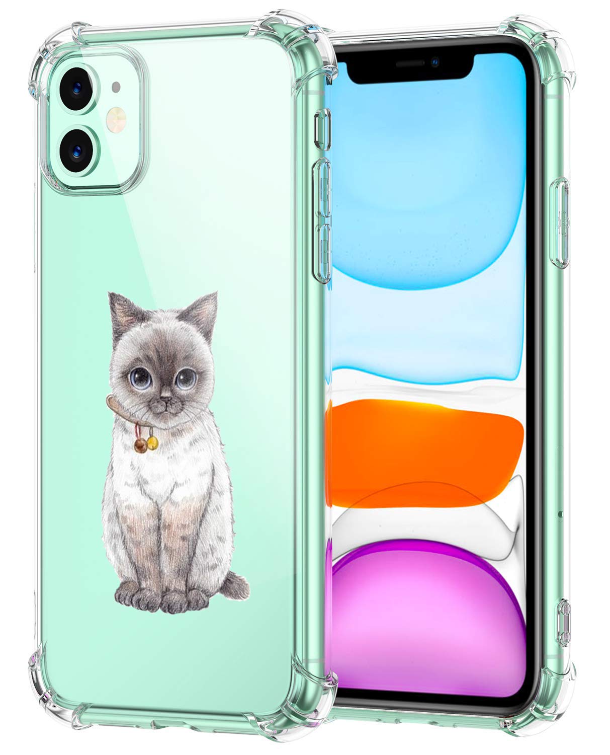 Ultra Thin Clear Shockproof Bumper Case for iPhone 11 Pro Max 6.5 inch - Soft Silicone TPU Transparent Cover with Corner Protection | Perfect for Daily Use, Outdoor Activities and Travel Protection