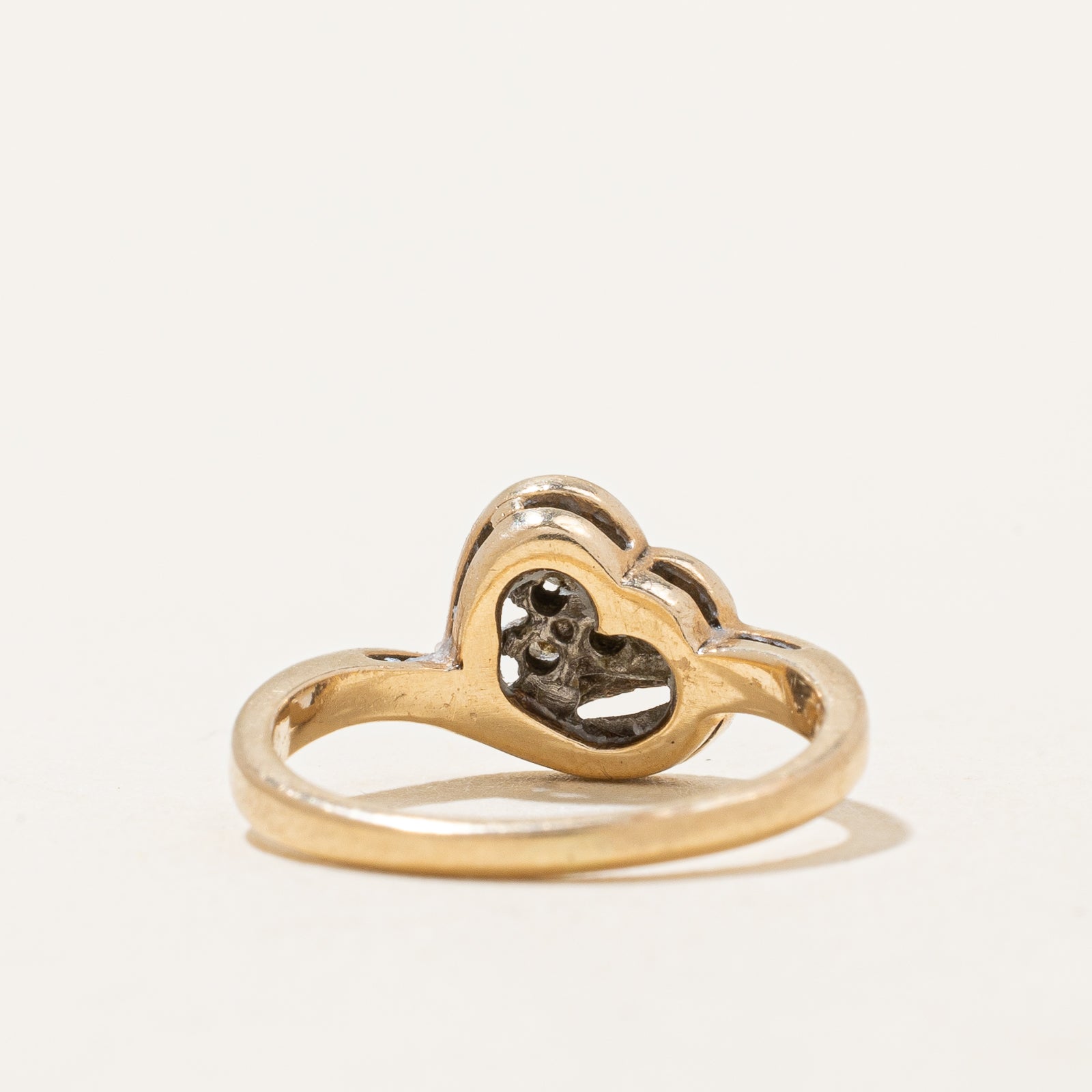 0.02ctw Diamond Heart Ring - Size 1.25 - Sterling Silver Valentine's Gift for Her - Perfect for Anniversaries, Engagements & Romantic Occasions