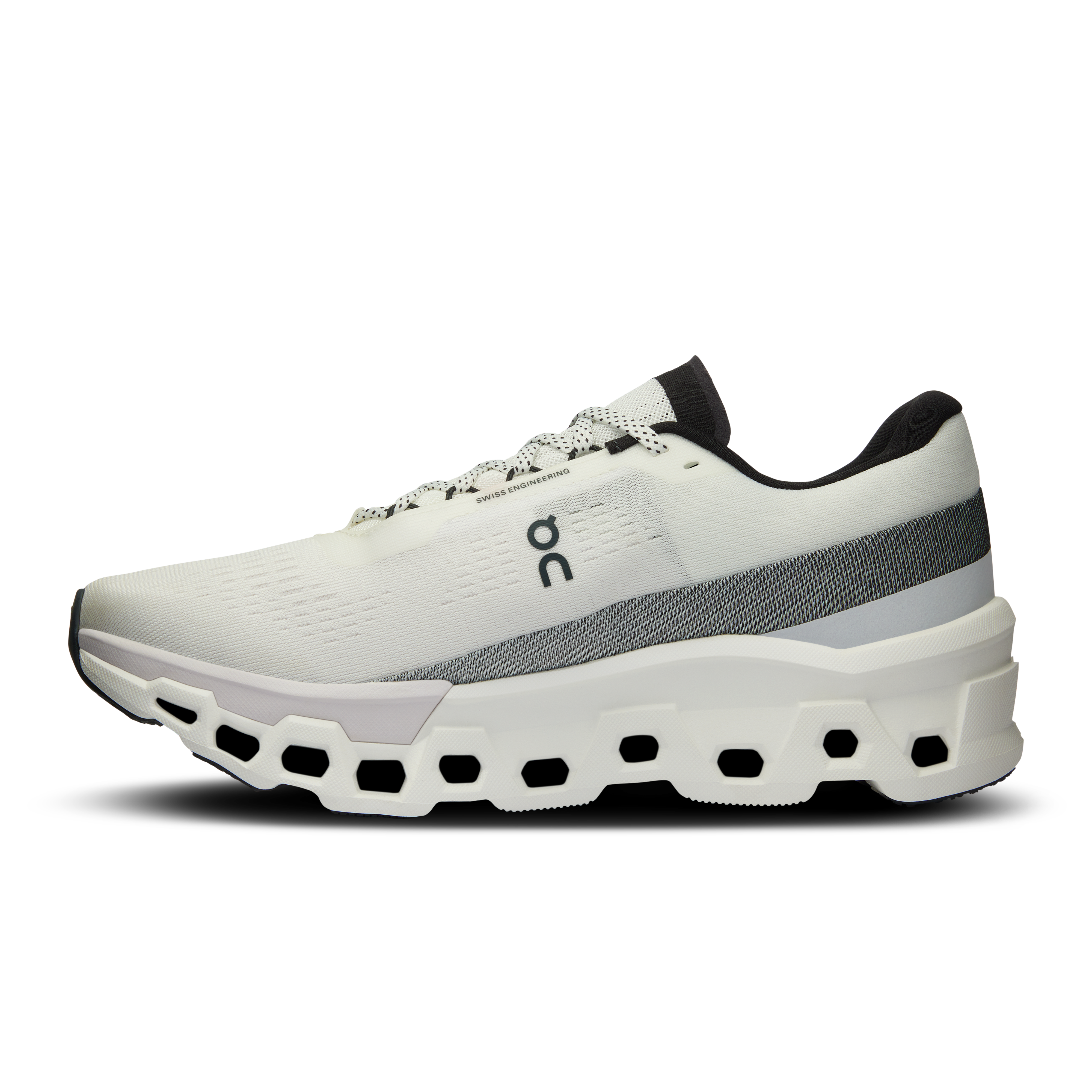 On Running Men's Cloudmonster 2 Running Shoes - White/Frost - Lightweight Cushioned Sneakers for Marathon Training & Road Running