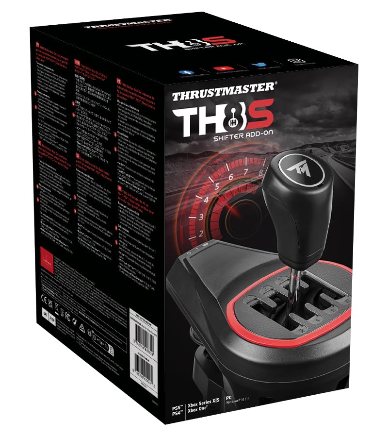 TH8S Shifter Add-On for Sim Racing - H Pattern Gear Shifter | Compatible with PC, PS4, PS5 & Xbox | Perfect for Realistic Driving Games & Racing Simulators