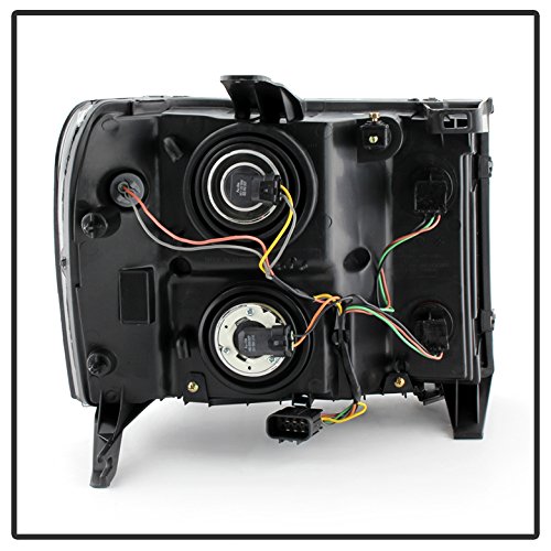 GMC Sierra Crystal Headlights - Chrome Housing with Smoke Lens - High-Performance LED Headlights for Off-Road & Night Driving