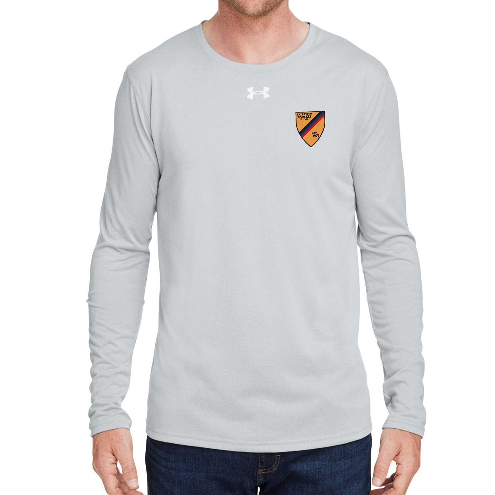 Fairfield Yankees RFC UA Team Tech Long Sleeve T-Shirt - Moisture-Wicking Performance Shirt for Rugby & Training - Perfect for Sports, Workouts, and Casual Wear
