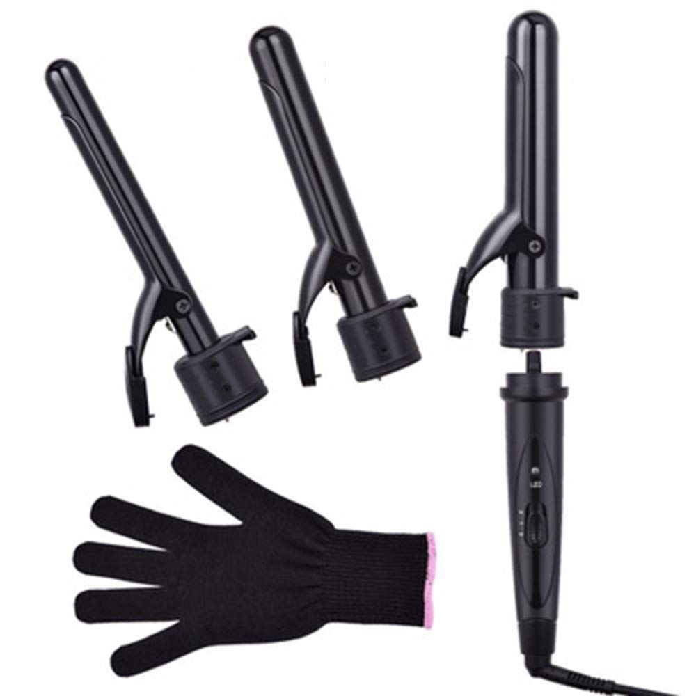 Eummit Tourmaline Ceramic 3-in-1 Hair Curler & Straightener with Clip - Perfect for Styling Waves, Curls & Straight Hair at Home or Salon