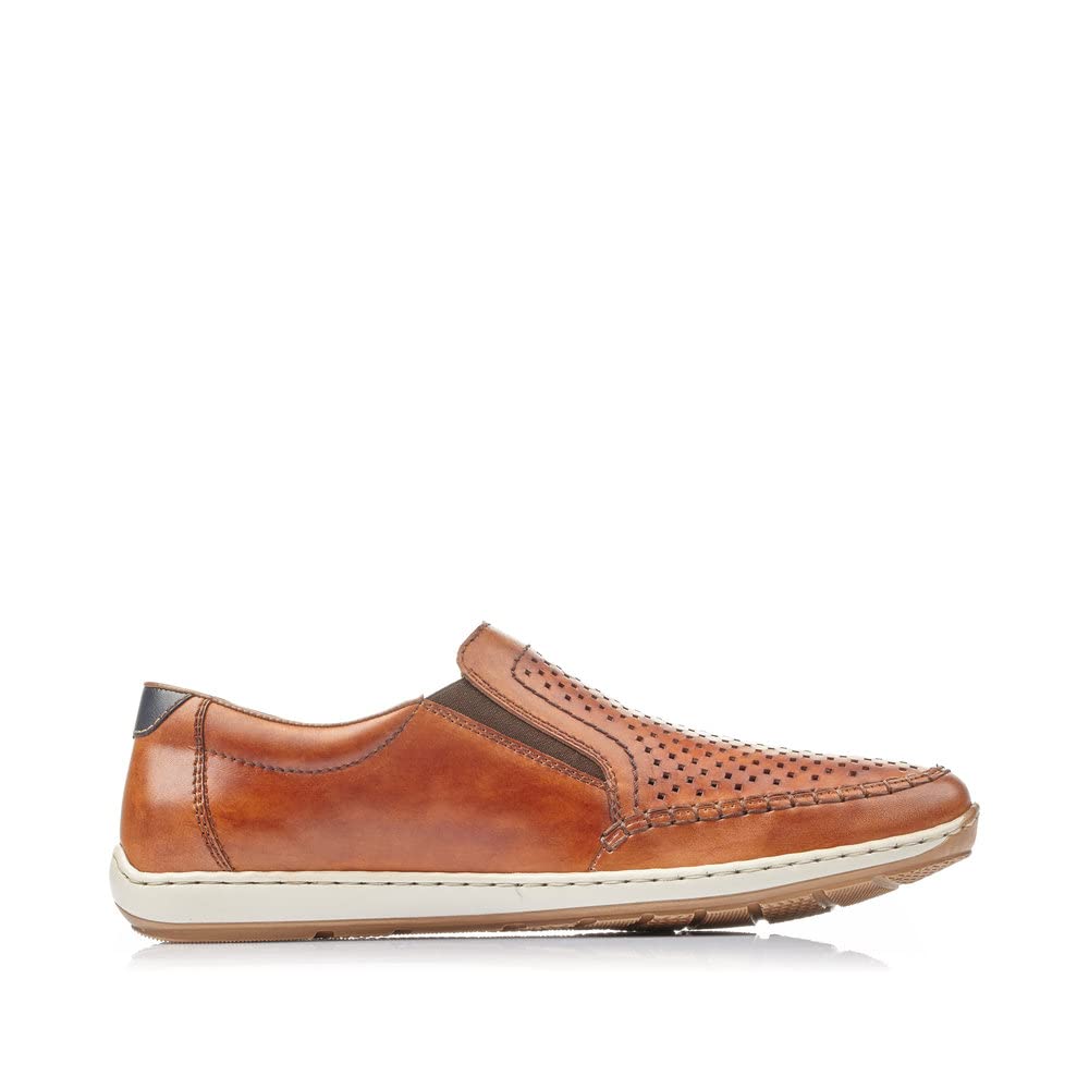 Rieker Men's Casual Low-Top Sneakers Loafers - Comfortable Slip-On Shoes for Walking, Travel & Office Wear