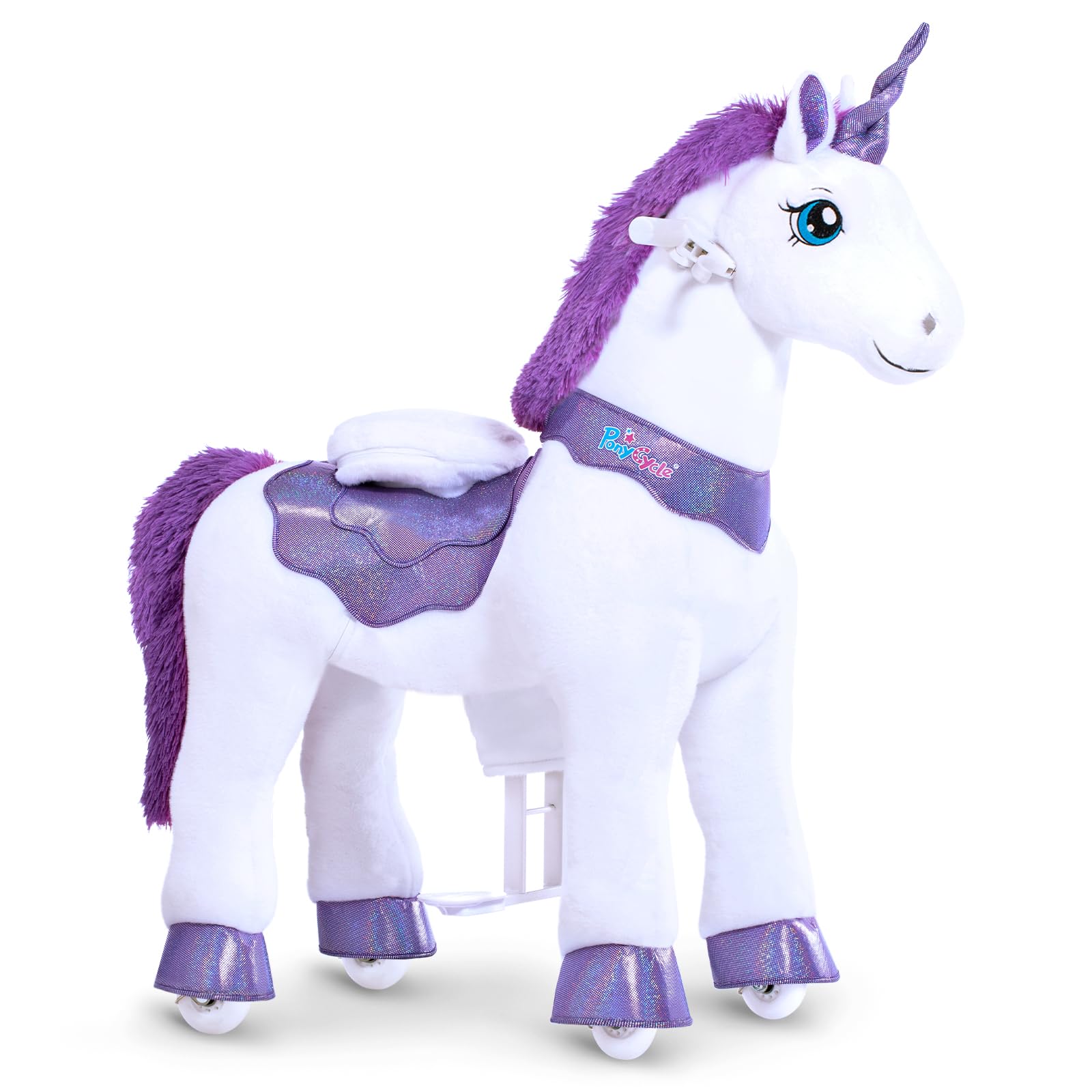 PonyCycle Ride-On Unicorn Toy for Girls Ages 4-8 - 35.4