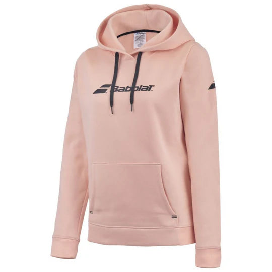Babolat Junior Hooded Sweatshirt 5062 - Tropical Peach Color | Kids' Athletic Hoodie for Tennis & Casual Wear